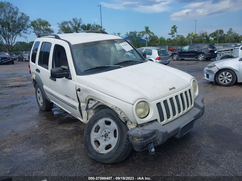 jeep liberty (north america) 2002 1j4gk48k52w110056