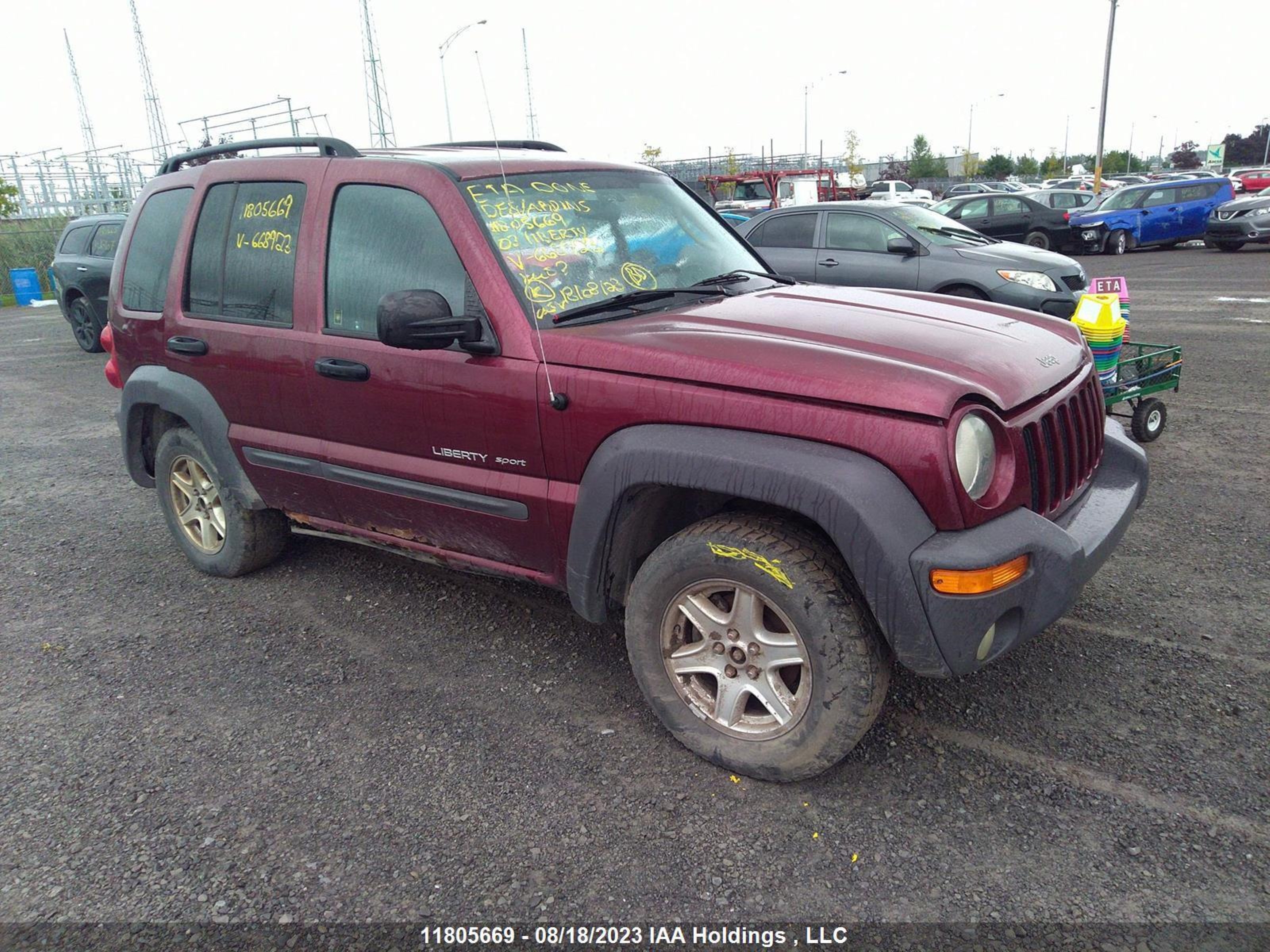 jeep liberty (north america) 2003 1j4gl48k13w668923