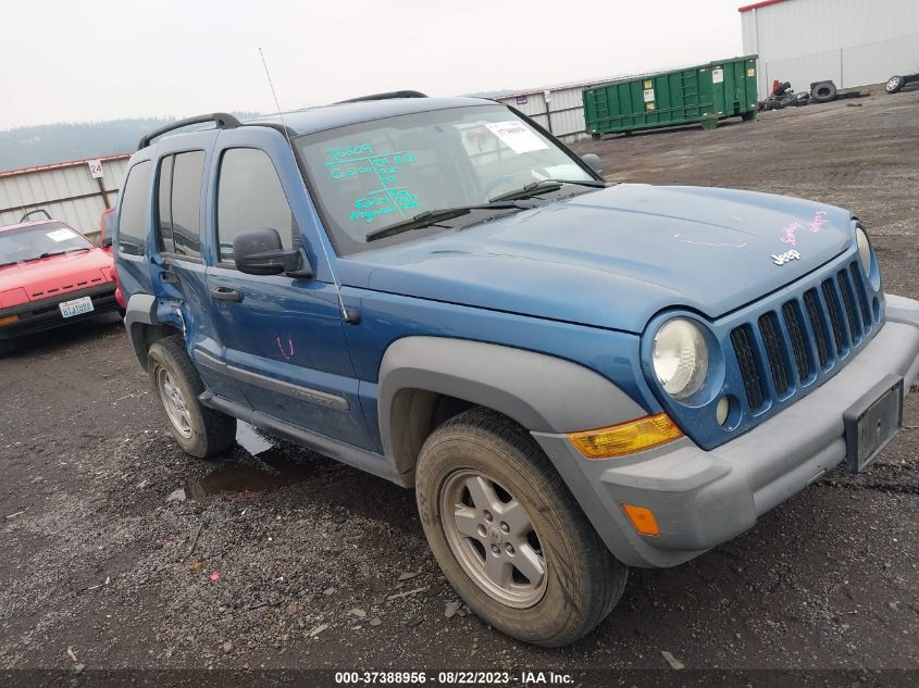 jeep liberty (north america) 2006 1j4gl48k86w125766