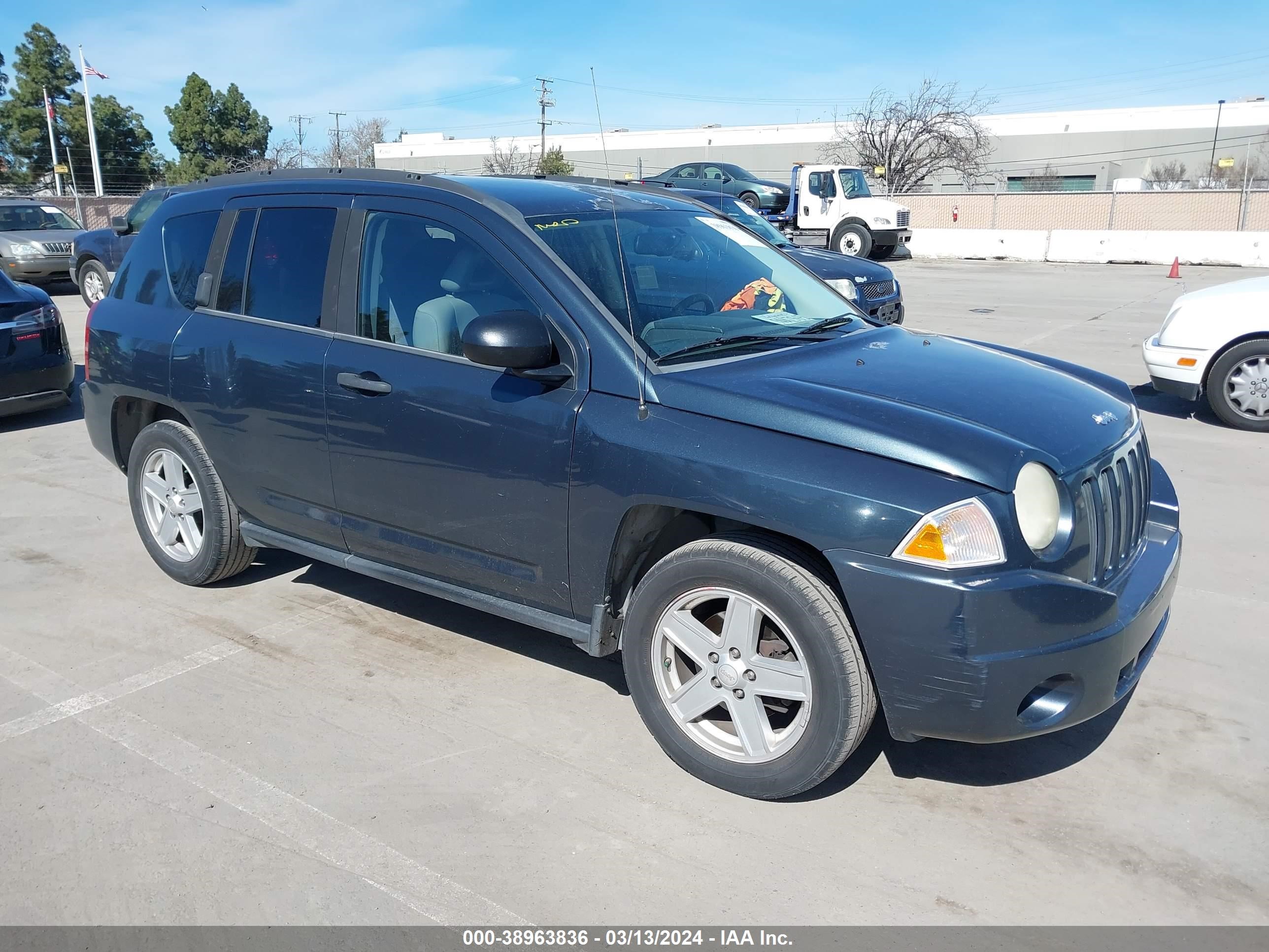 jeep compass 2007 1j8ft47w77d101440