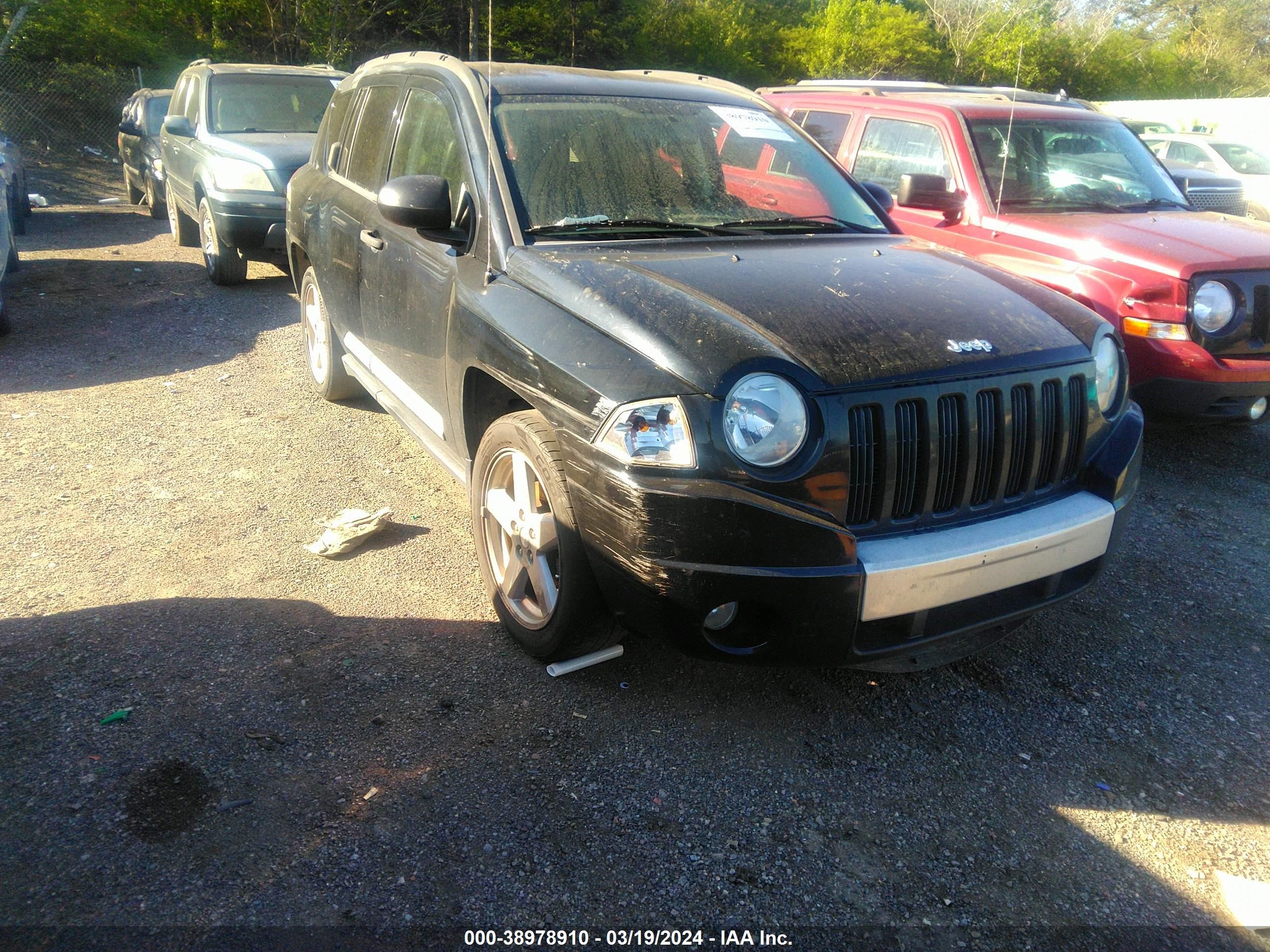 jeep compass 2007 1j8ft57w07d231064