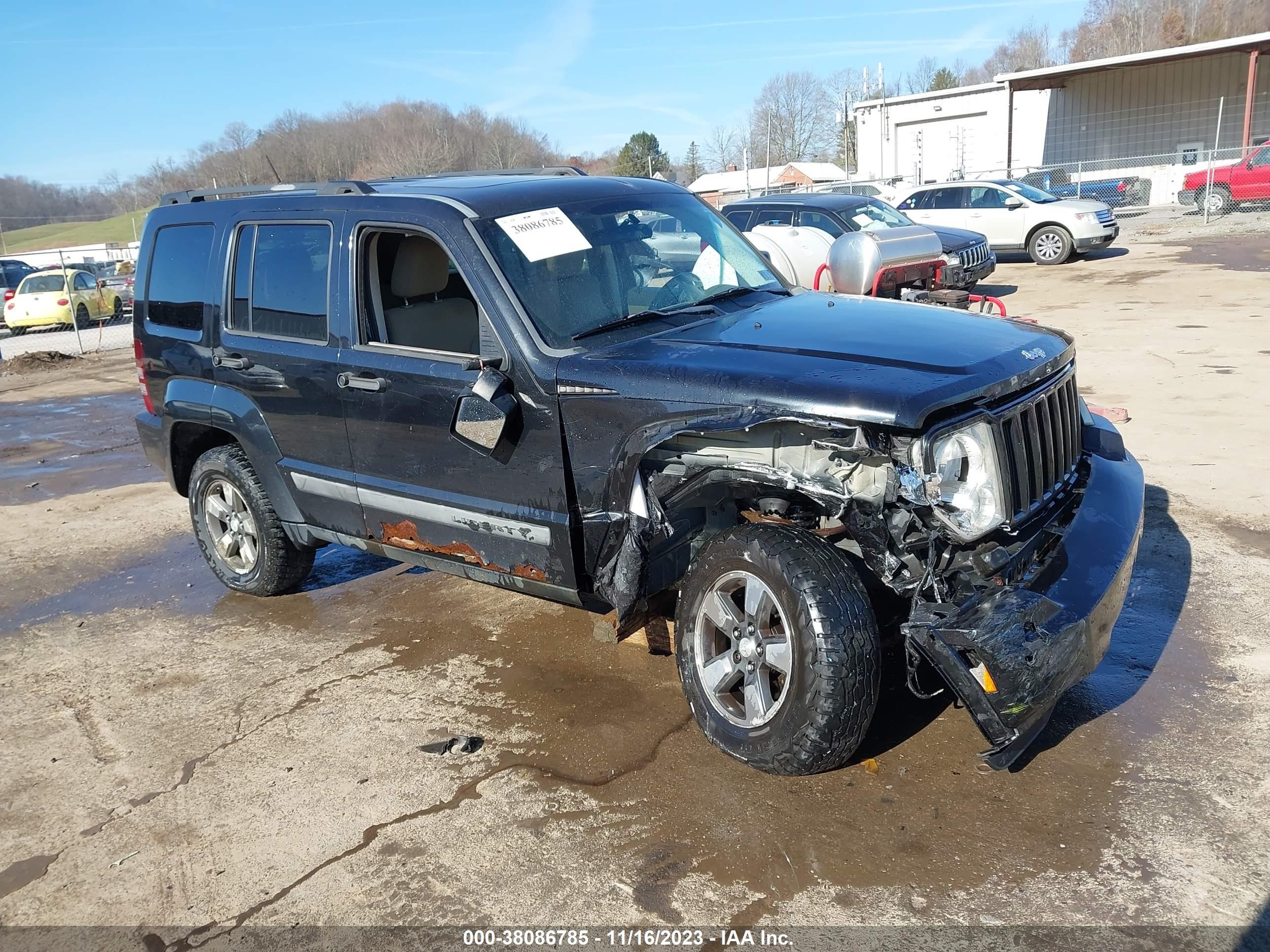 jeep liberty (north america) 2008 1j8gn28k08w186528