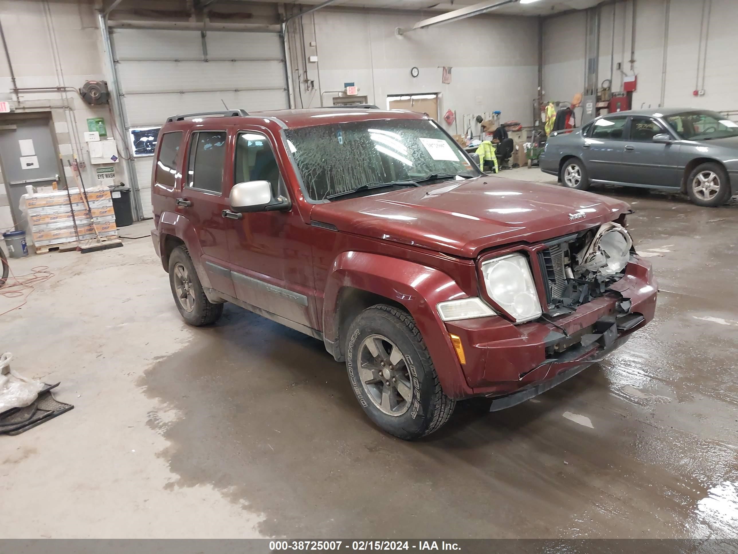 jeep liberty (north america) 2008 1j8gn28k58w105636