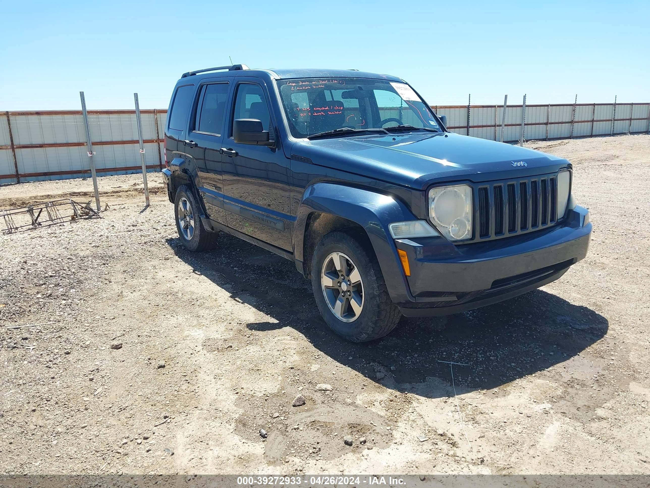 jeep liberty (north america) 2008 1j8gn28k88w253201