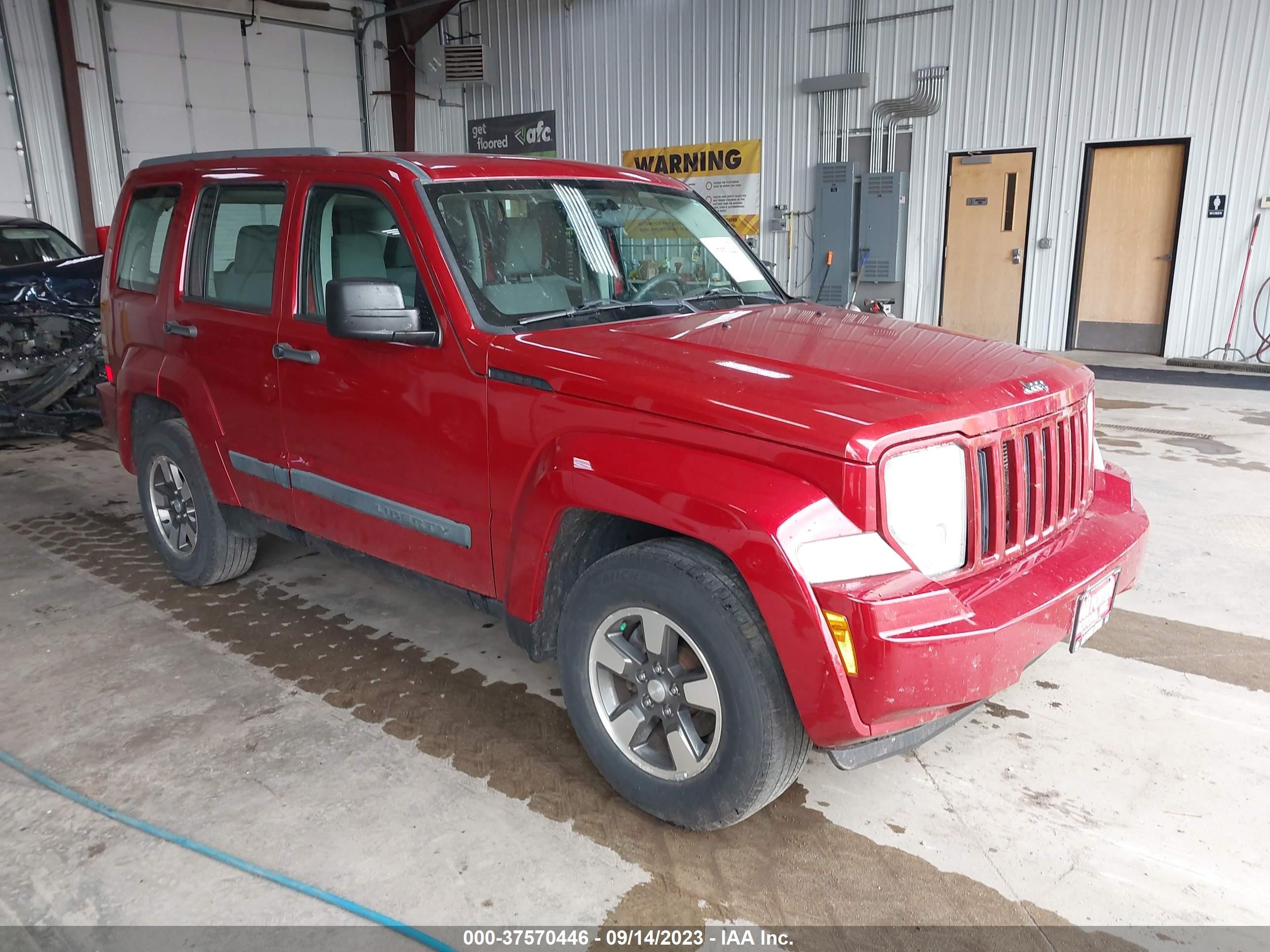 jeep liberty (north america) 2008 1j8gn28k98w180338