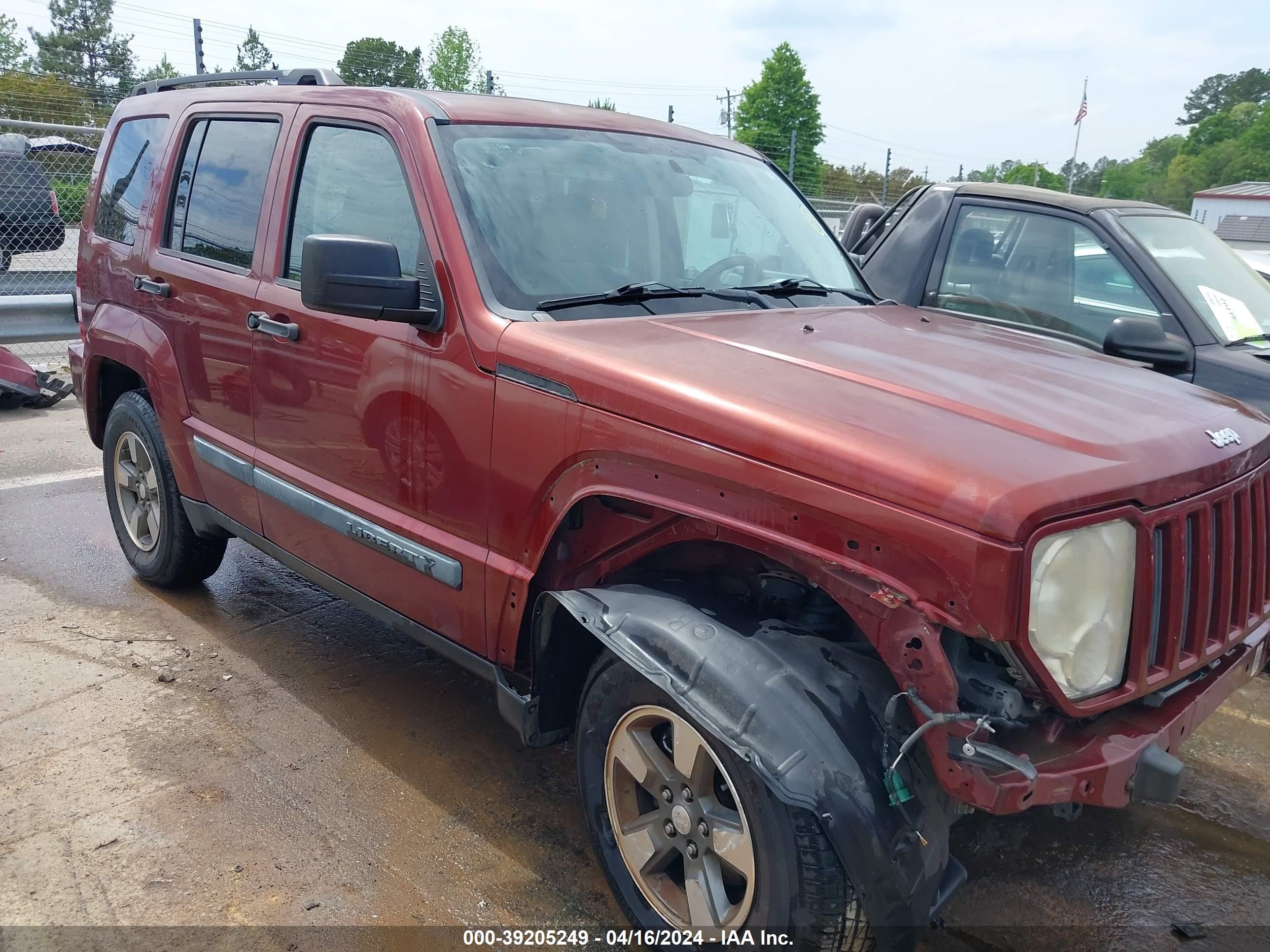 jeep liberty (north america) 2008 1j8gp28k38w288559