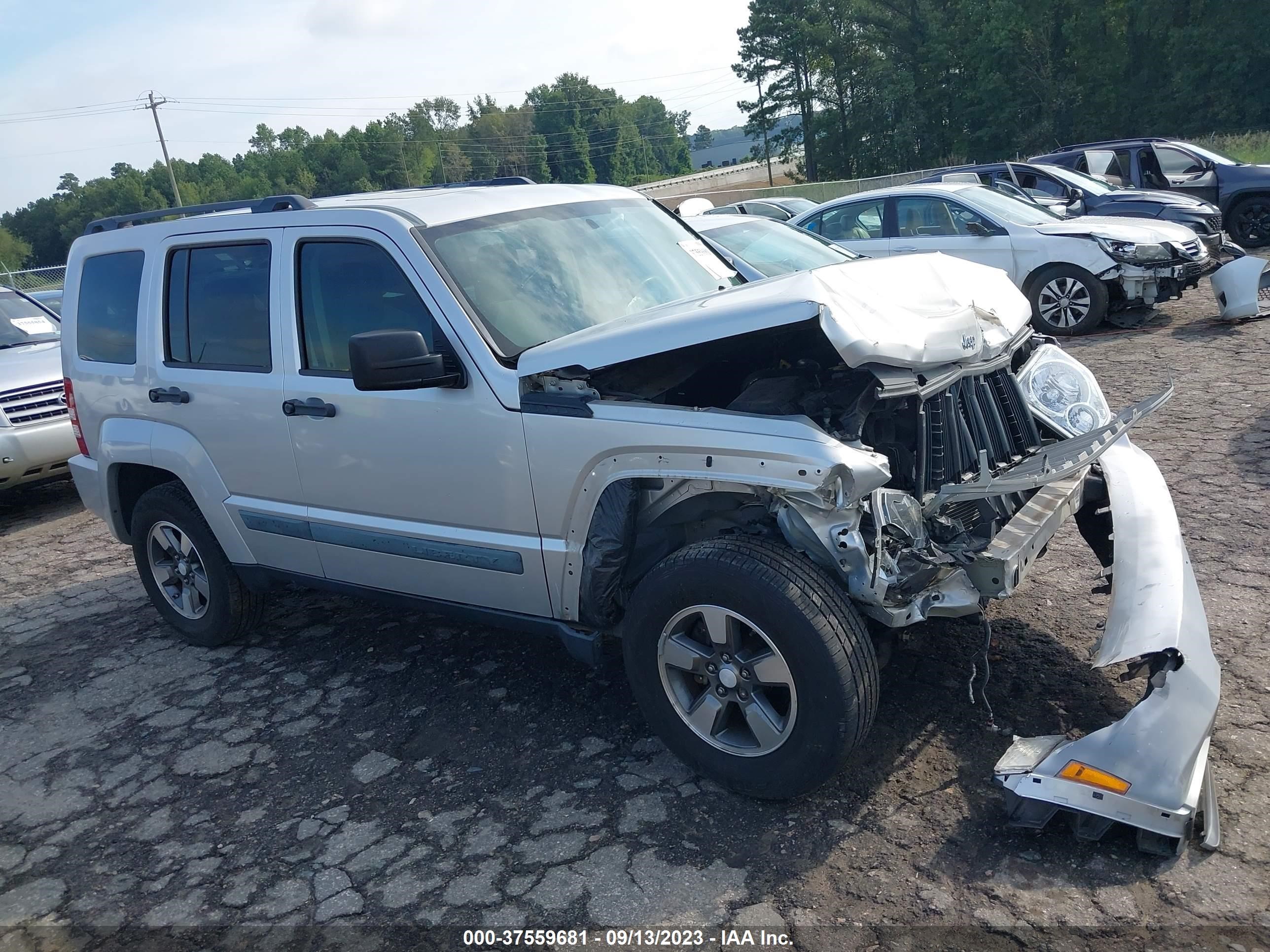 jeep liberty (north america) 2008 1j8gp28k68w158789