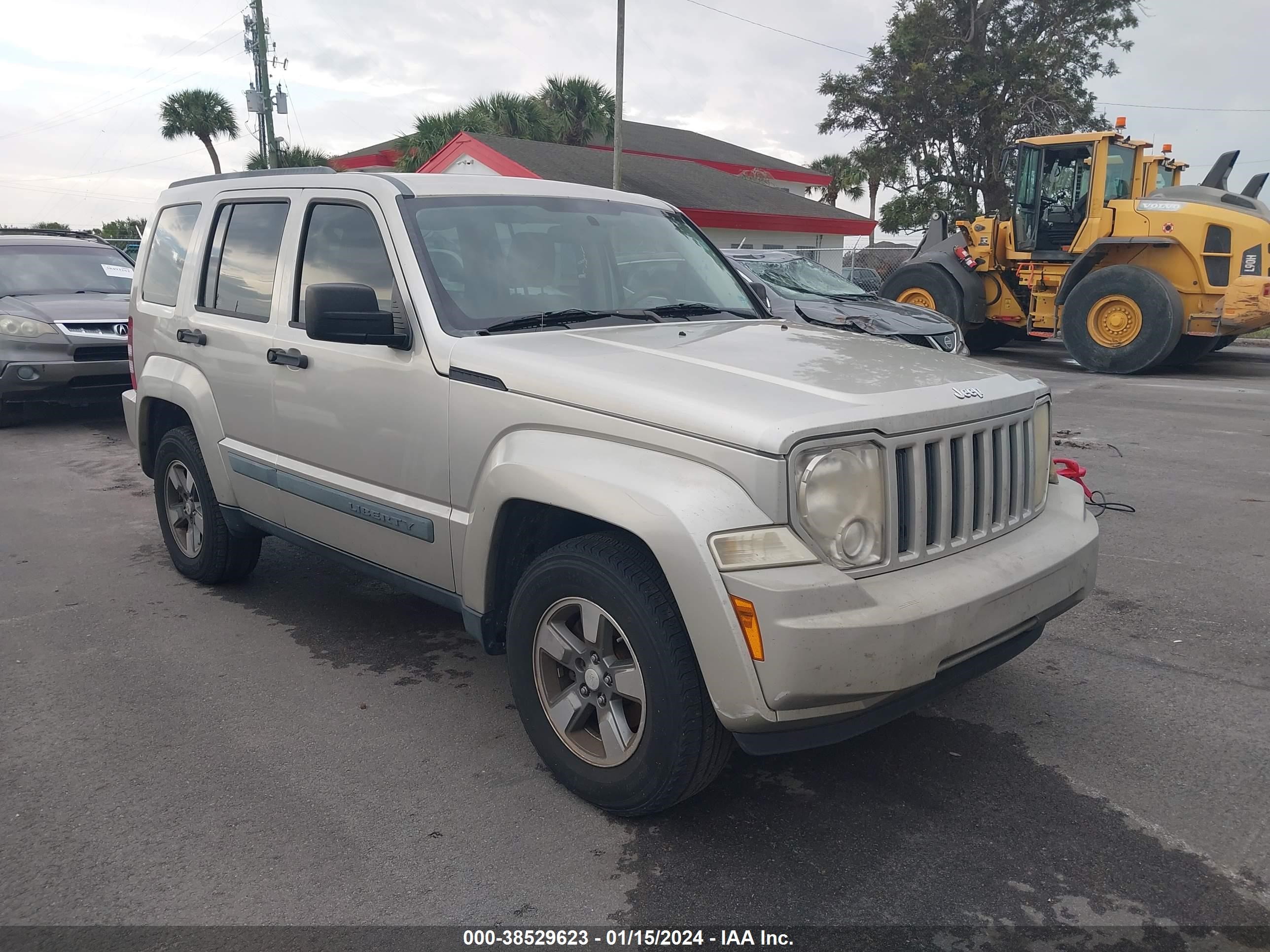 jeep liberty (north america) 2008 1j8gp28k78w211001