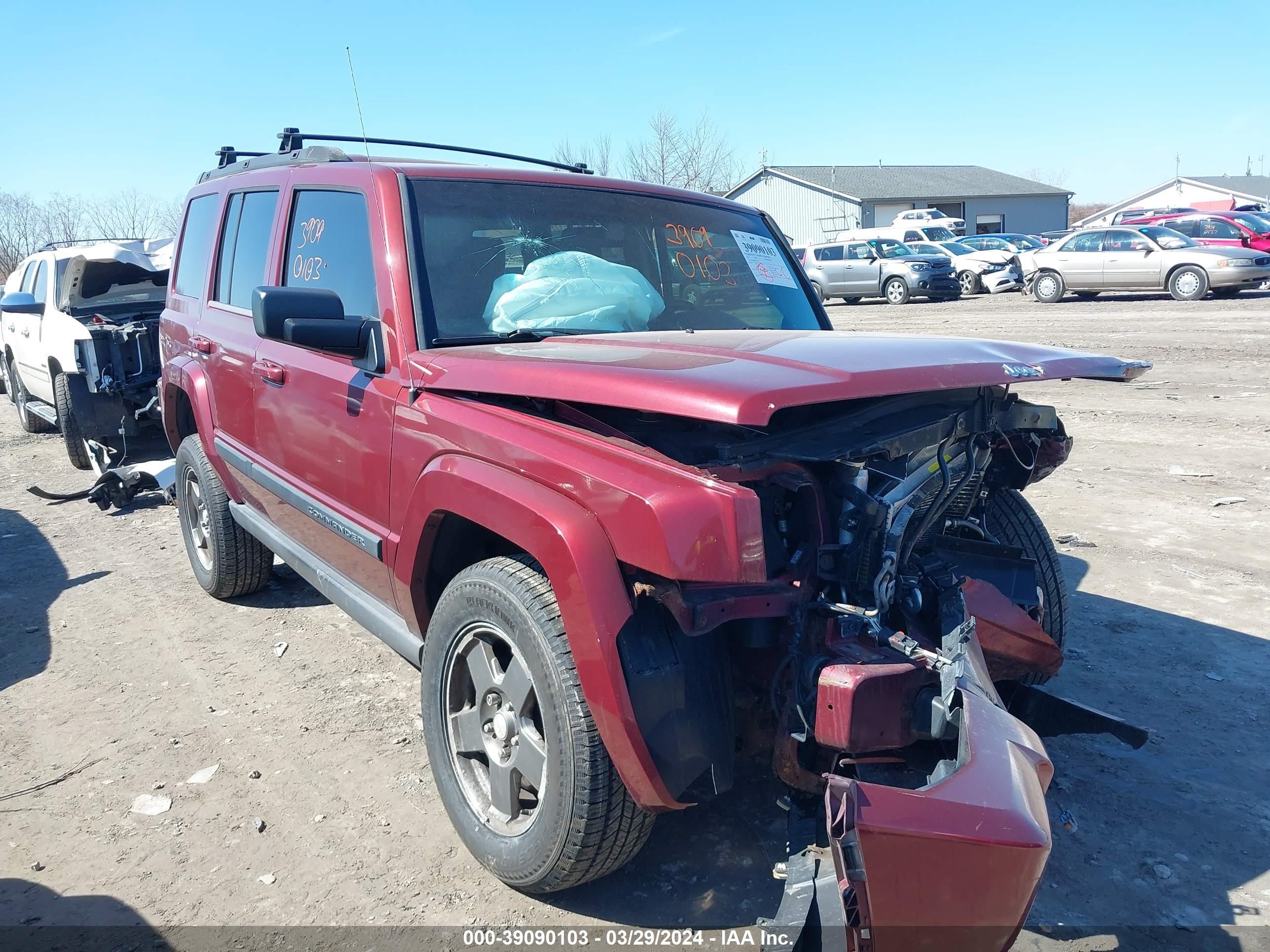 jeep commander 2007 1j8hg48k87c567375