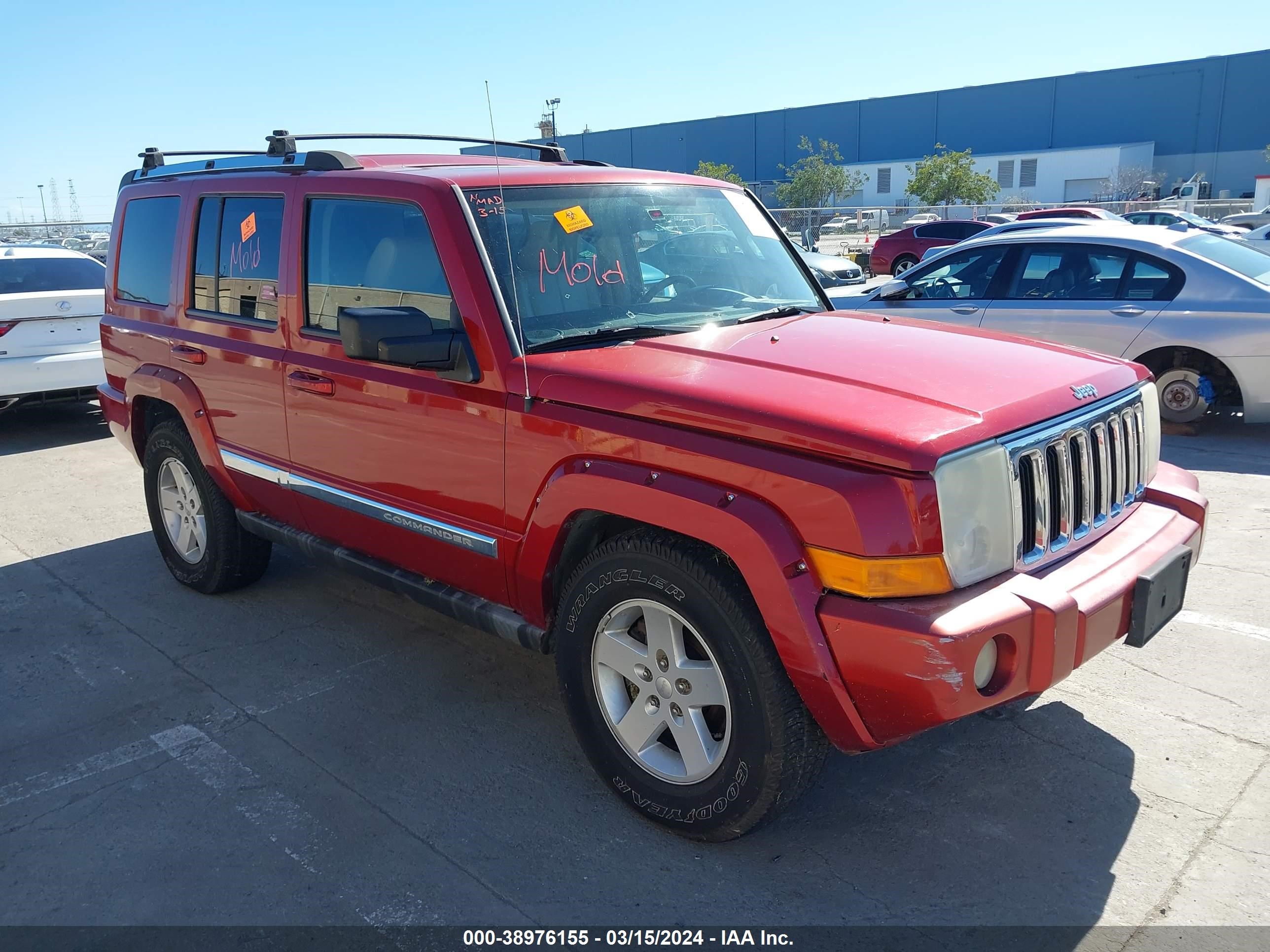 jeep commander 2006 1j8hg582x6c168374