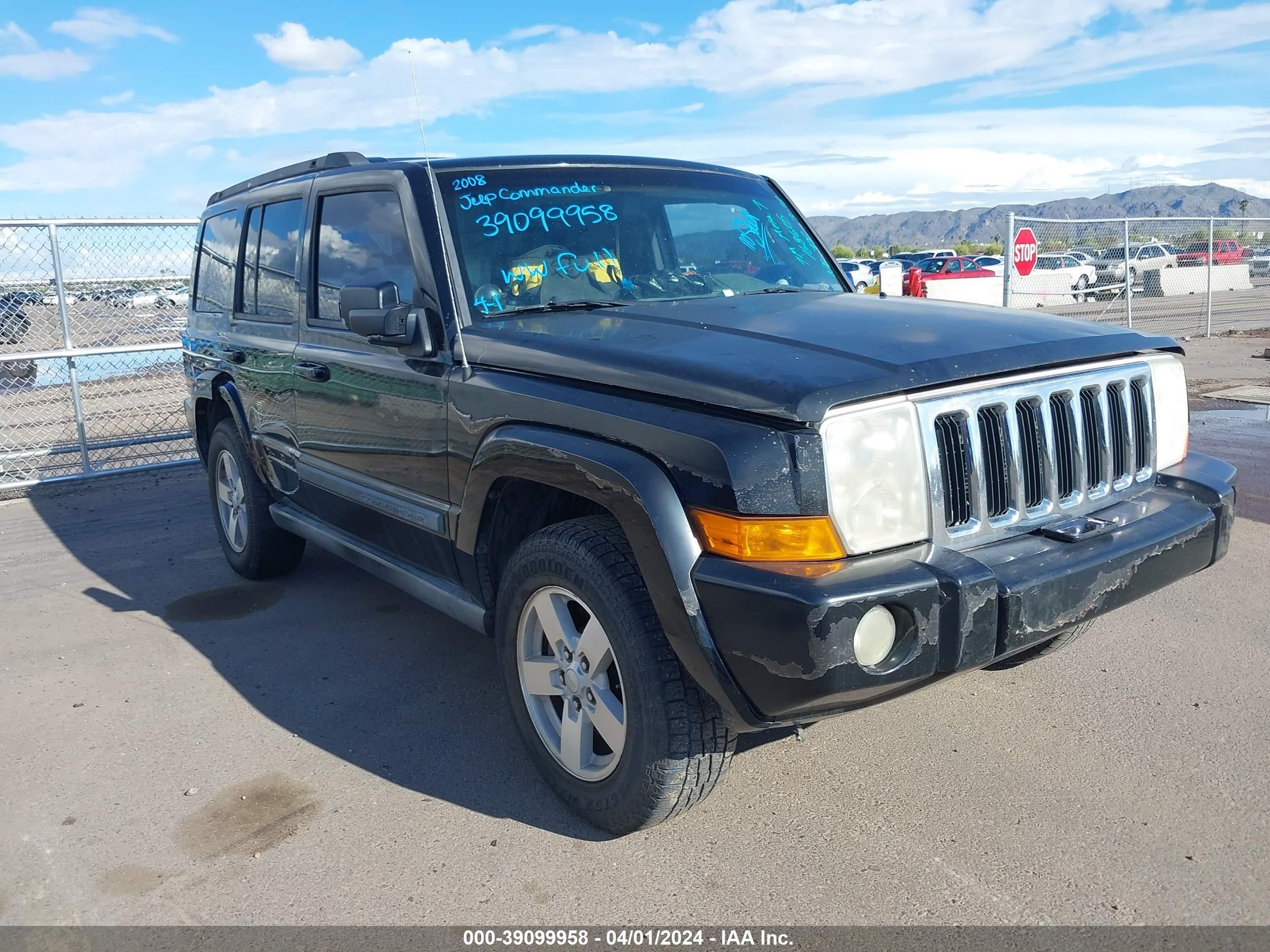 jeep commander 2008 1j8hh48k08c168605