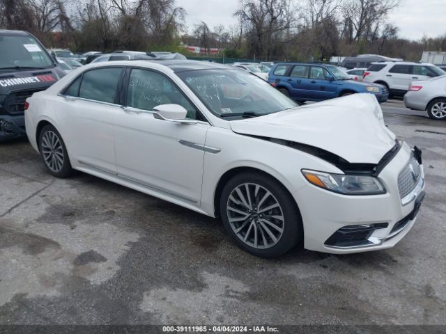 lincoln continental 2017 1ln6l9tk2h5634617