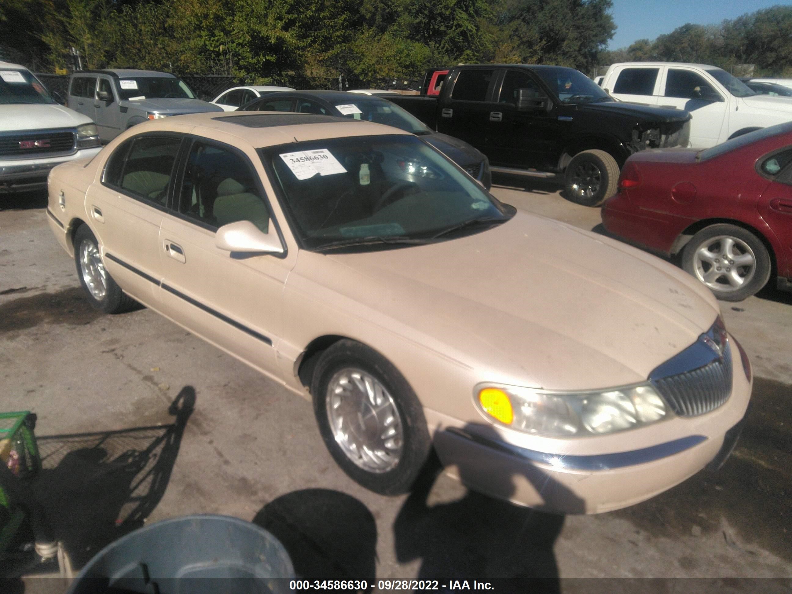 lincoln continental 1998 1lnfm97v3wy721813