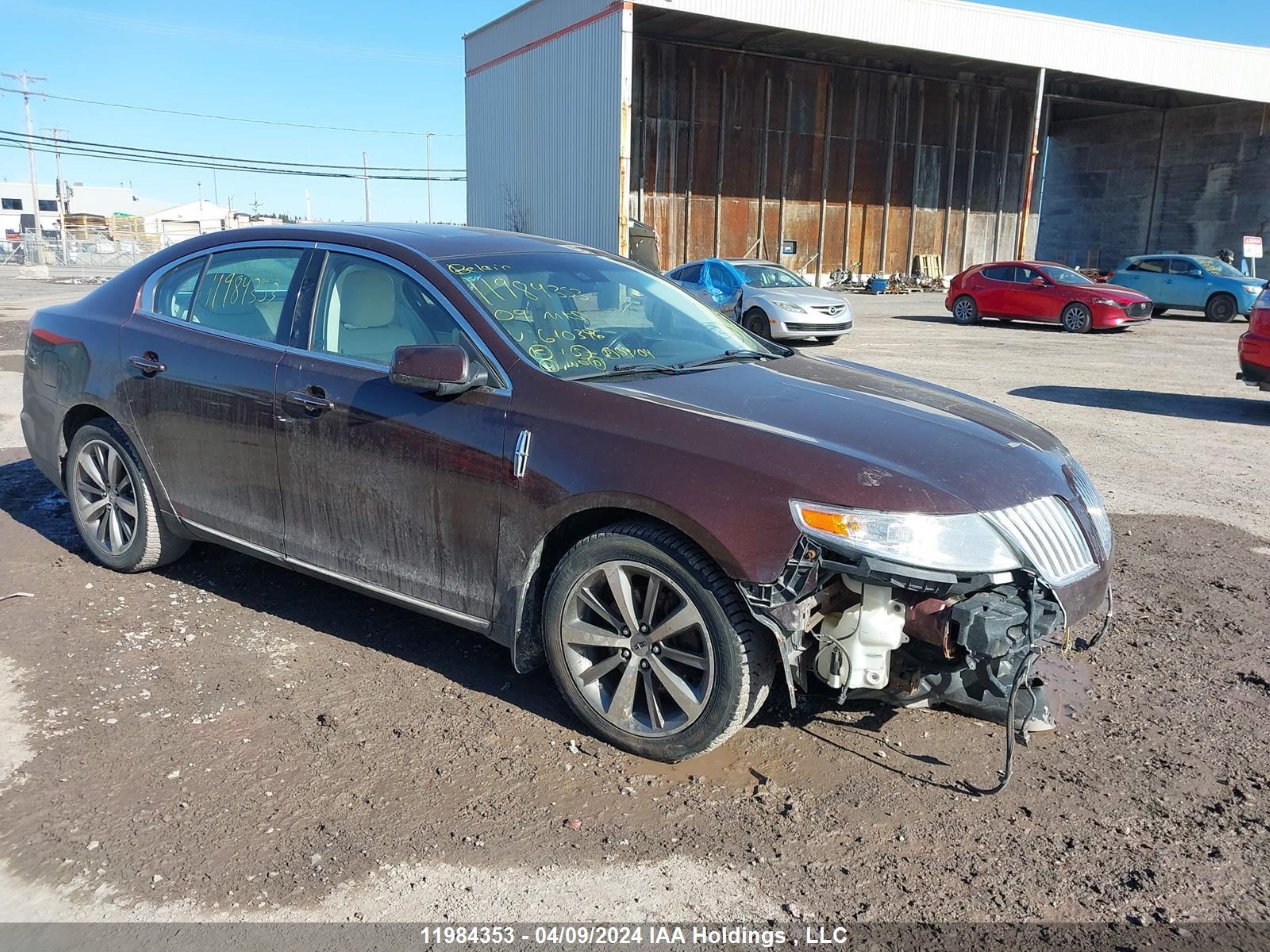 lincoln mks 2009 1lnhm93r19g610396