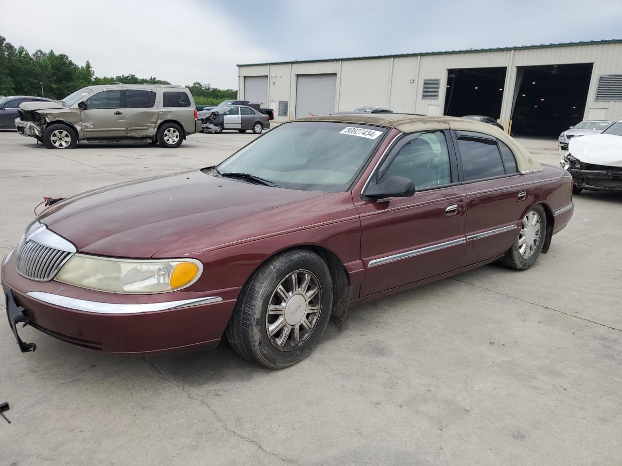 lincoln continental 2002 1lnhm97v12y700137