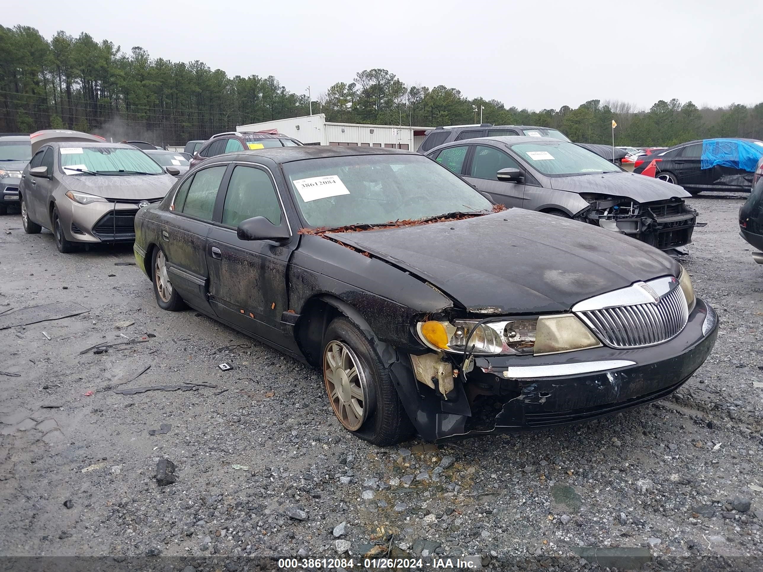 lincoln continental 2001 1lnhm97v21y698820