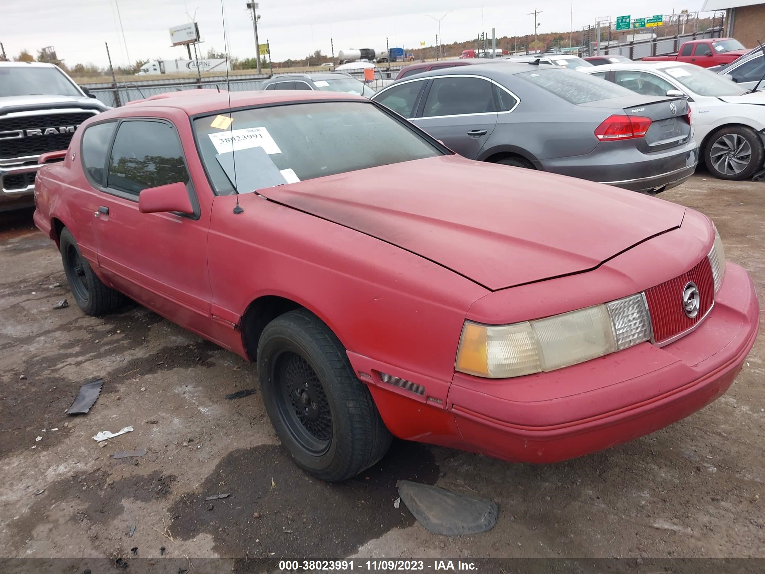 mercury cougar 1988 1mebm62f6jh696494