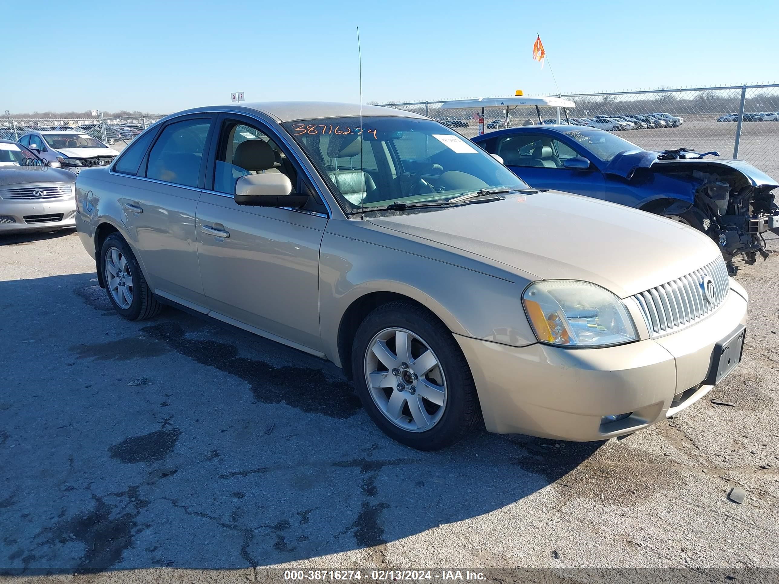 mercury montego 2007 1mehm40147g611379