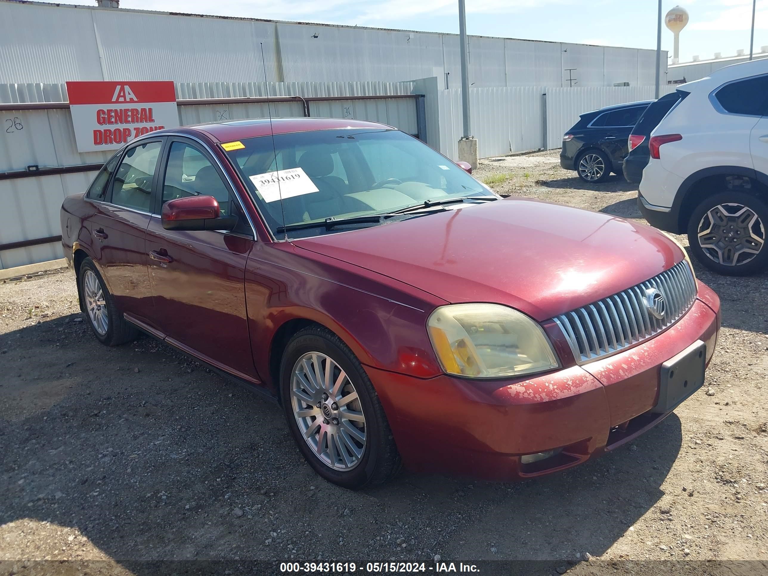 mercury montego 2006 1mehm42136g617296