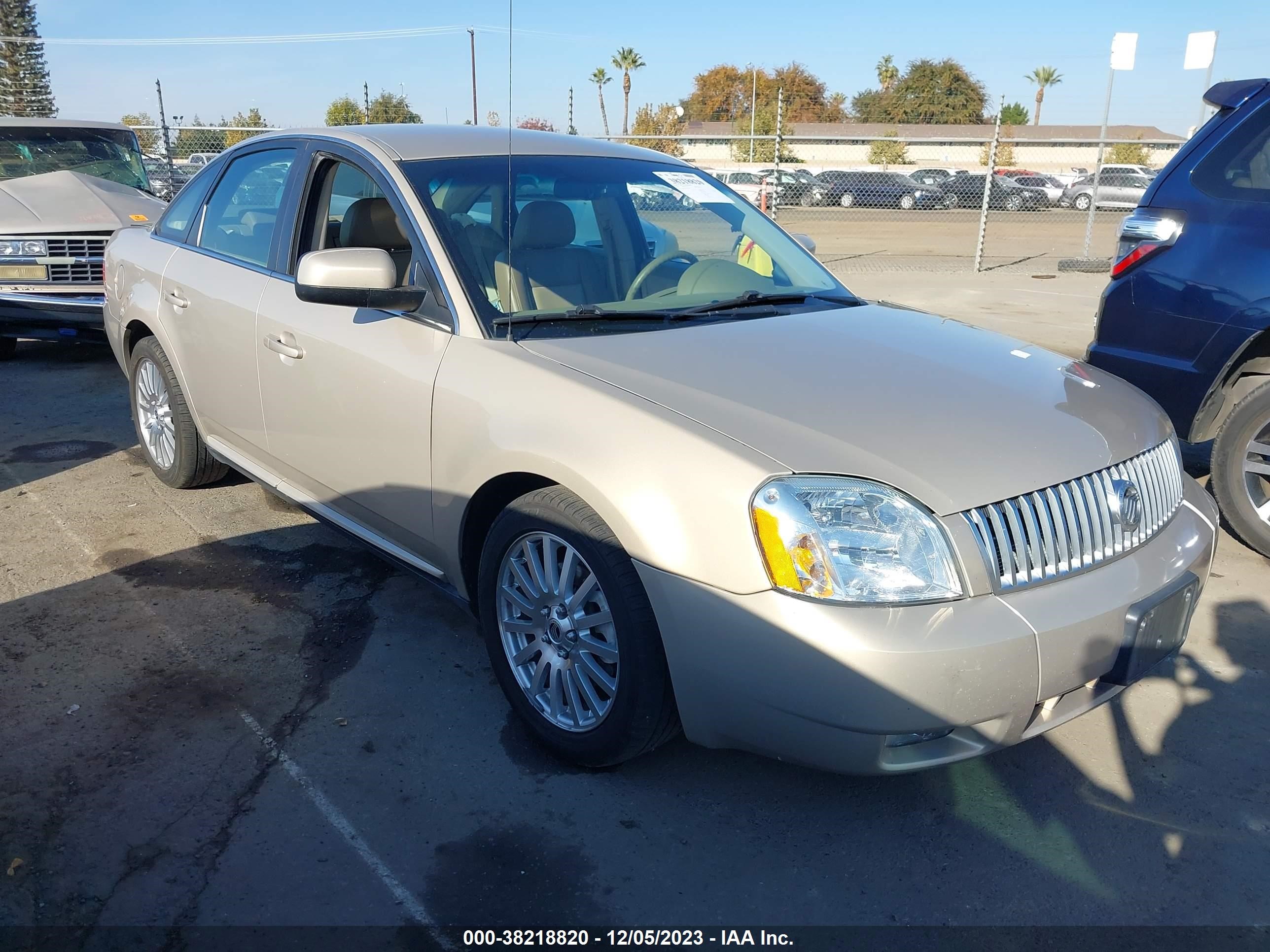 mercury montego 2007 1mehm42137g613136