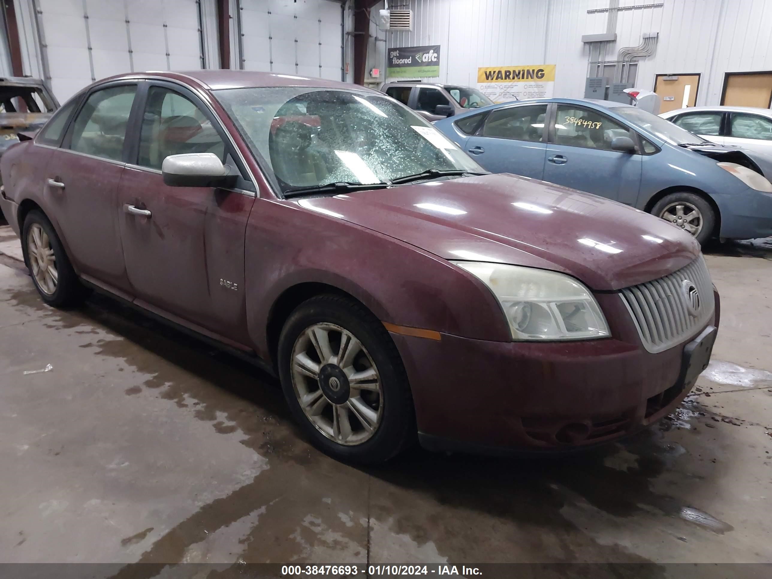 mercury sable 2008 1mehm42w58g608906