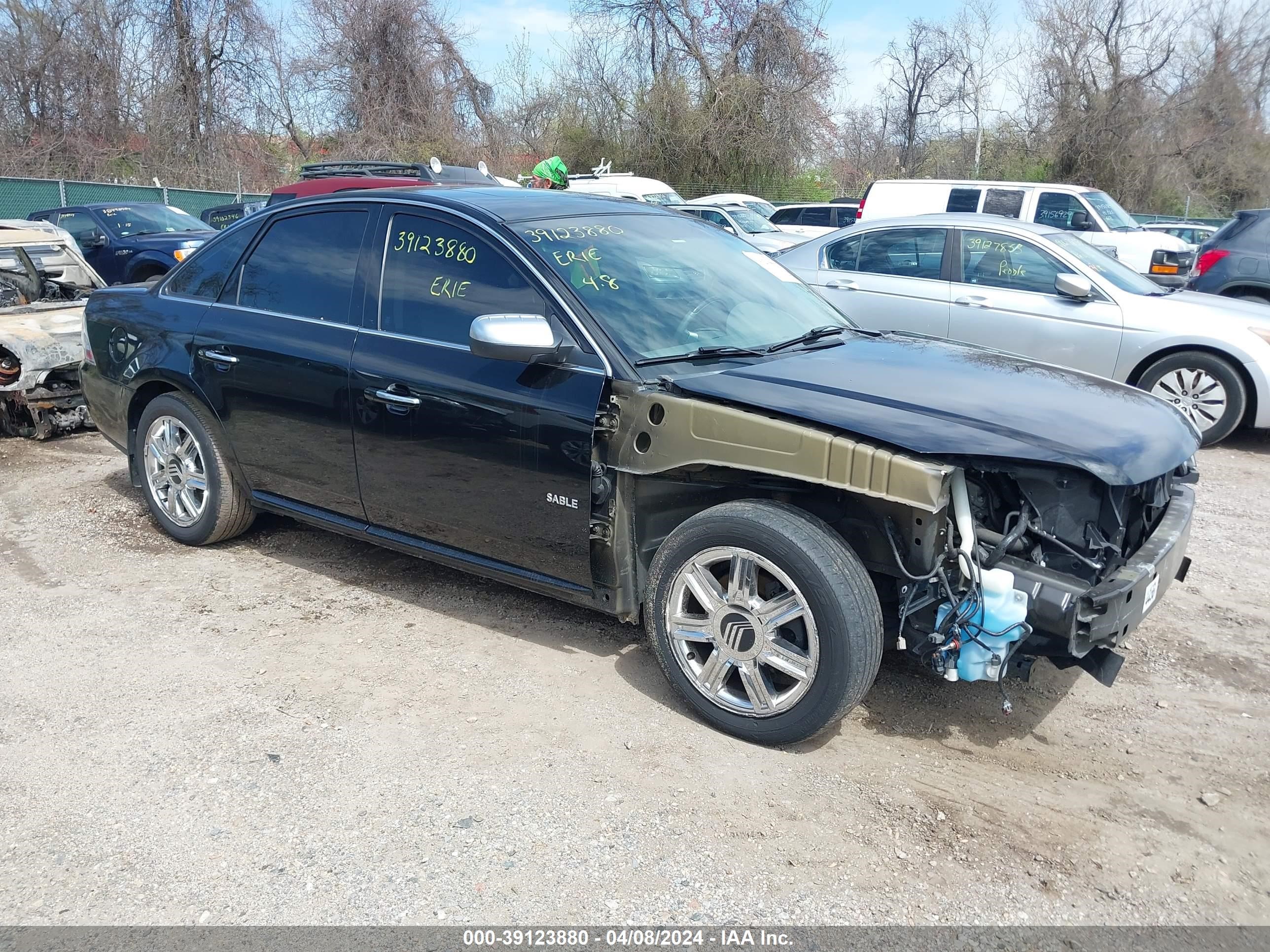 mercury sable 2008 1mehm42w68g622040