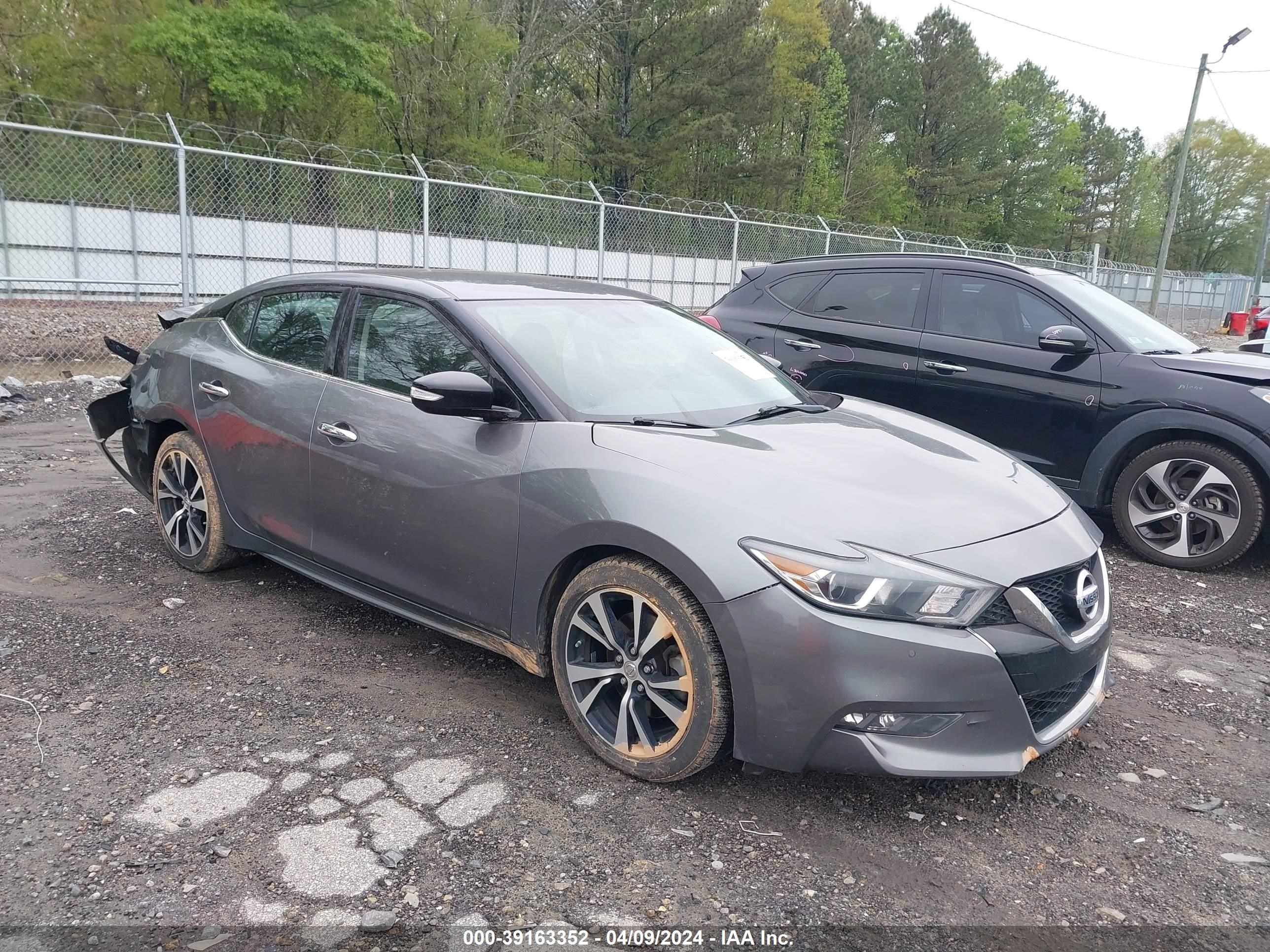 nissan maxima 2018 1n4aa6apxjc378607