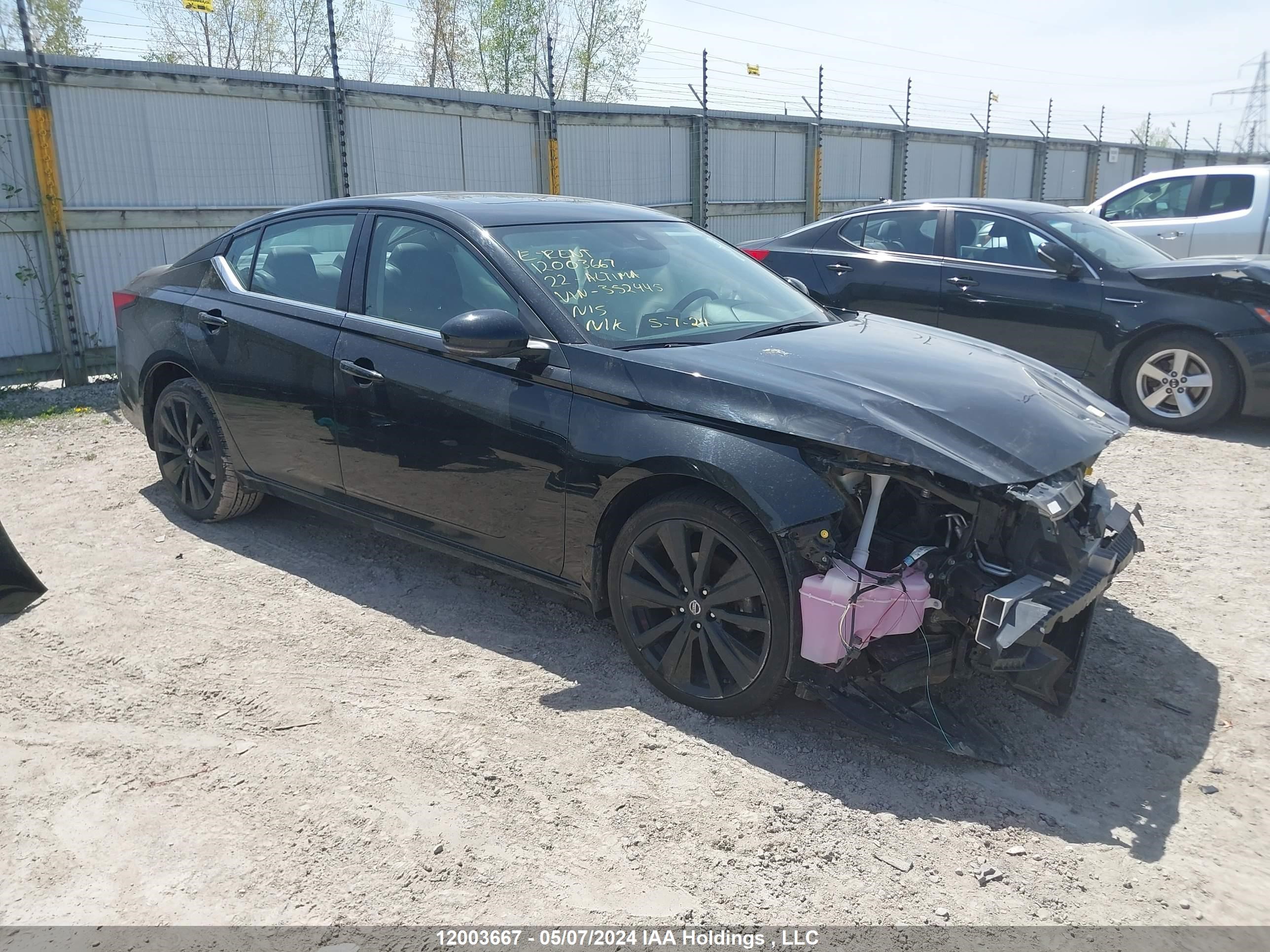 nissan altima 2022 1n4bl4cwxnn352445