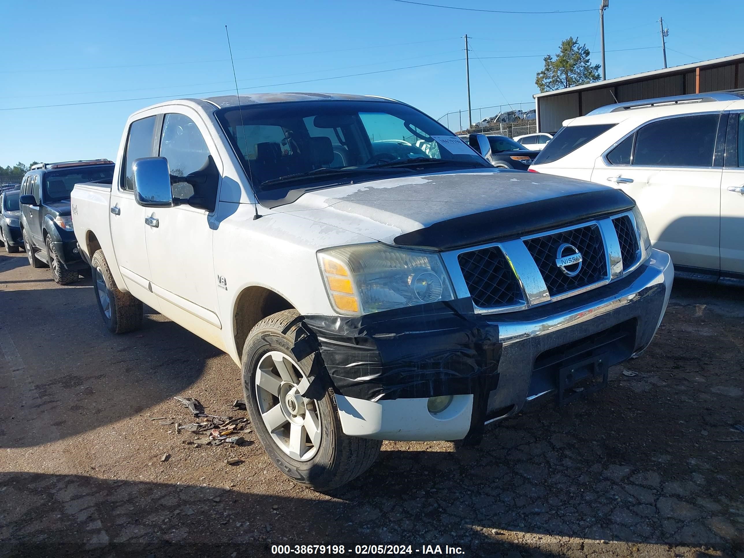 nissan titan 2004 1n6aa07b84n529338