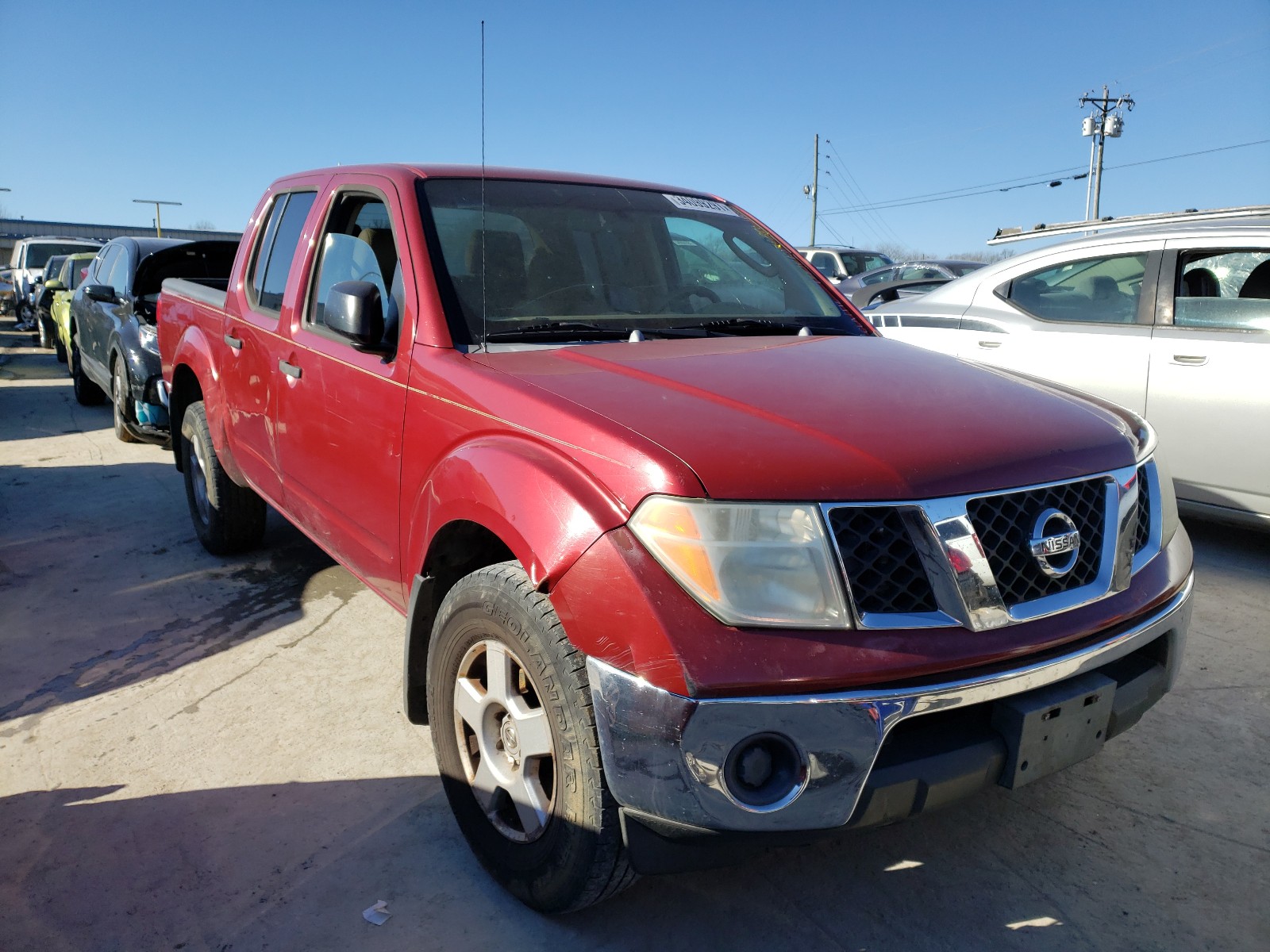 nissan frontier c 2007 1n6ad07w37c432445