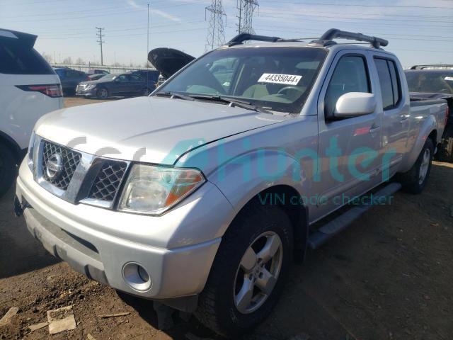 nissan frontier 2007 1n6ad09w27c445328