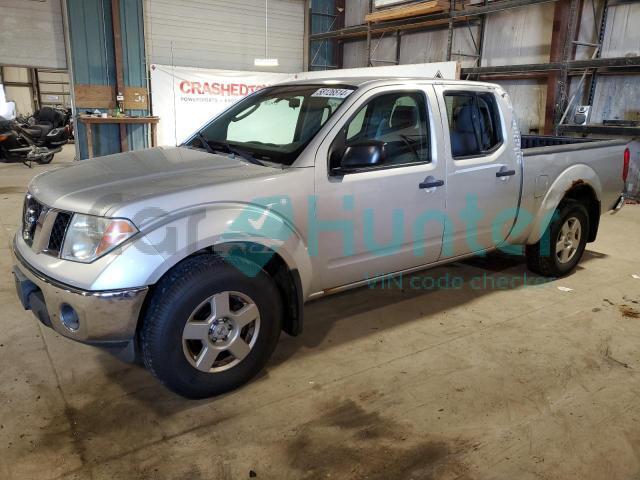 nissan frontier 2007 1n6ad09w37c462526
