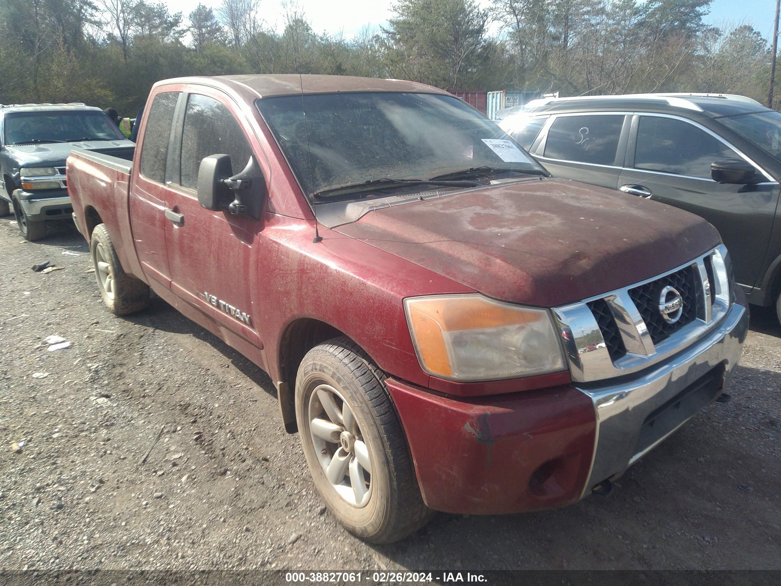 nissan titan 2008 1n6ba06a08n359902