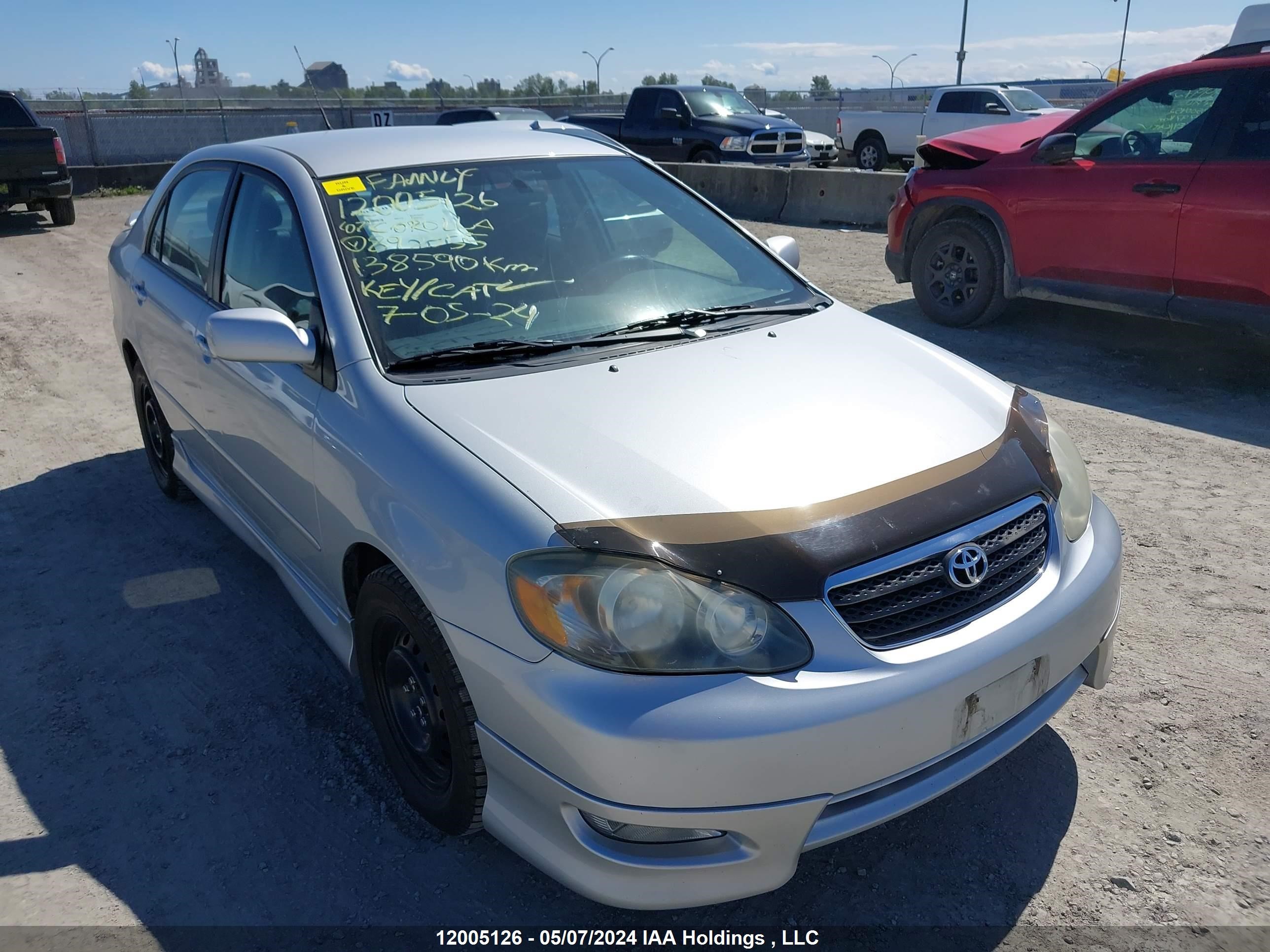 toyota corolla 2007 1nxbr30e67z892555