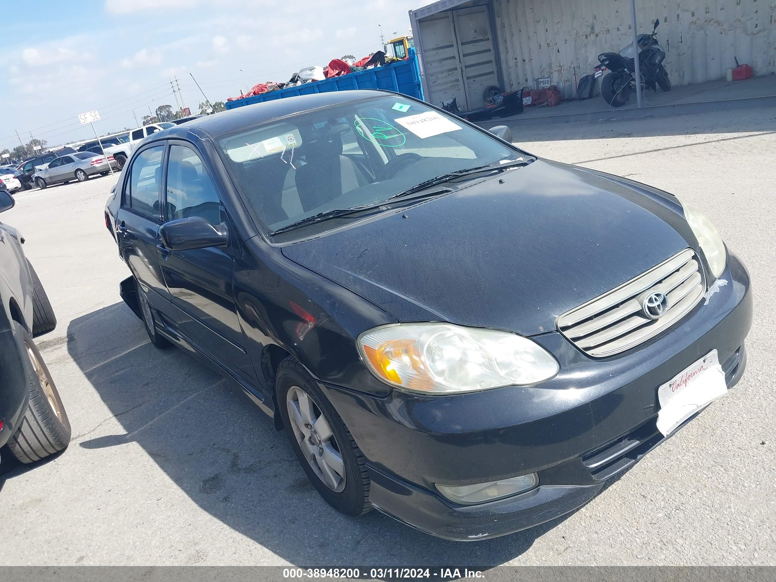 toyota corolla 2003 1nxbr32e23z105494