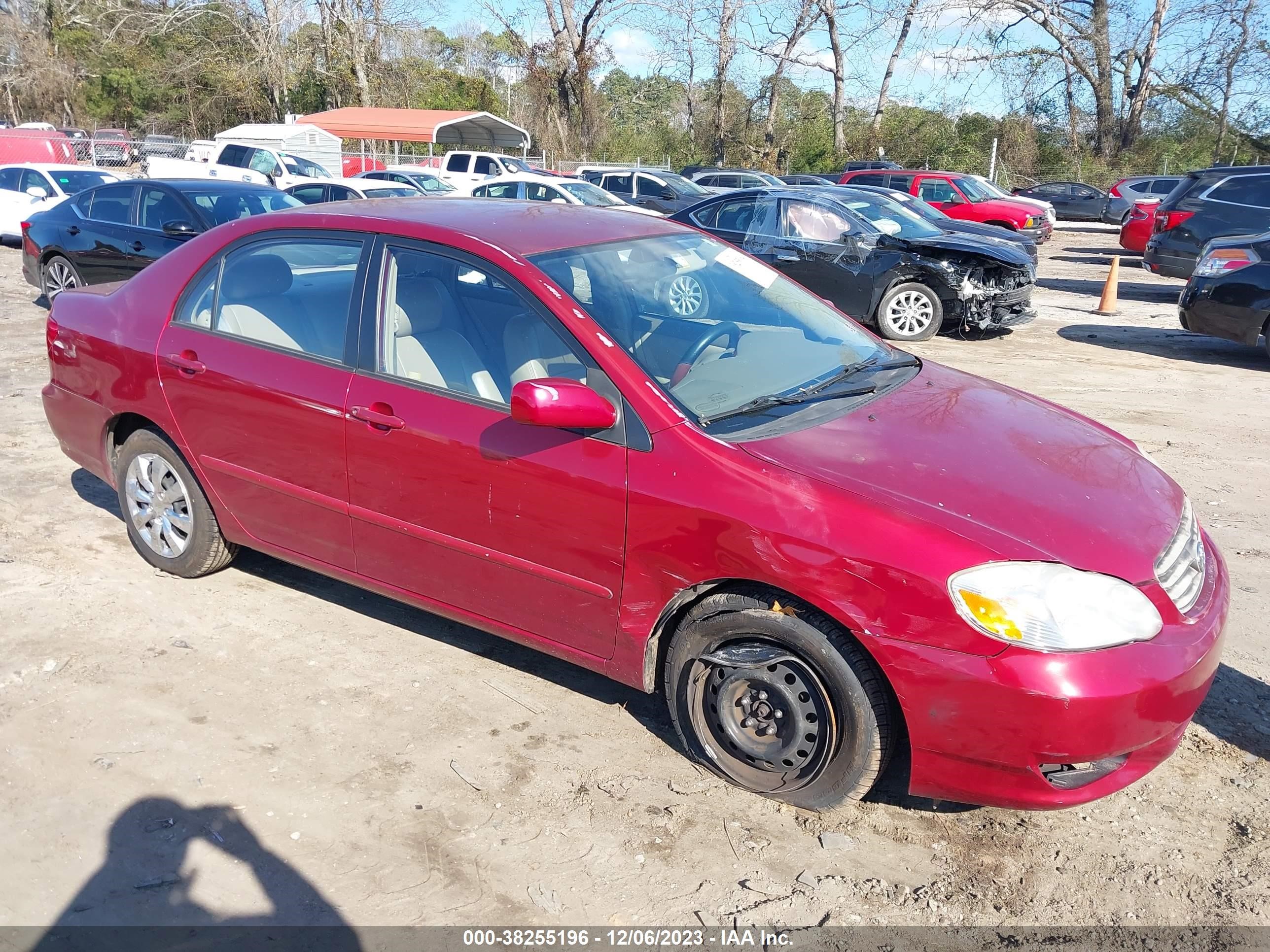 toyota corolla 2003 1nxbr32e23z142867