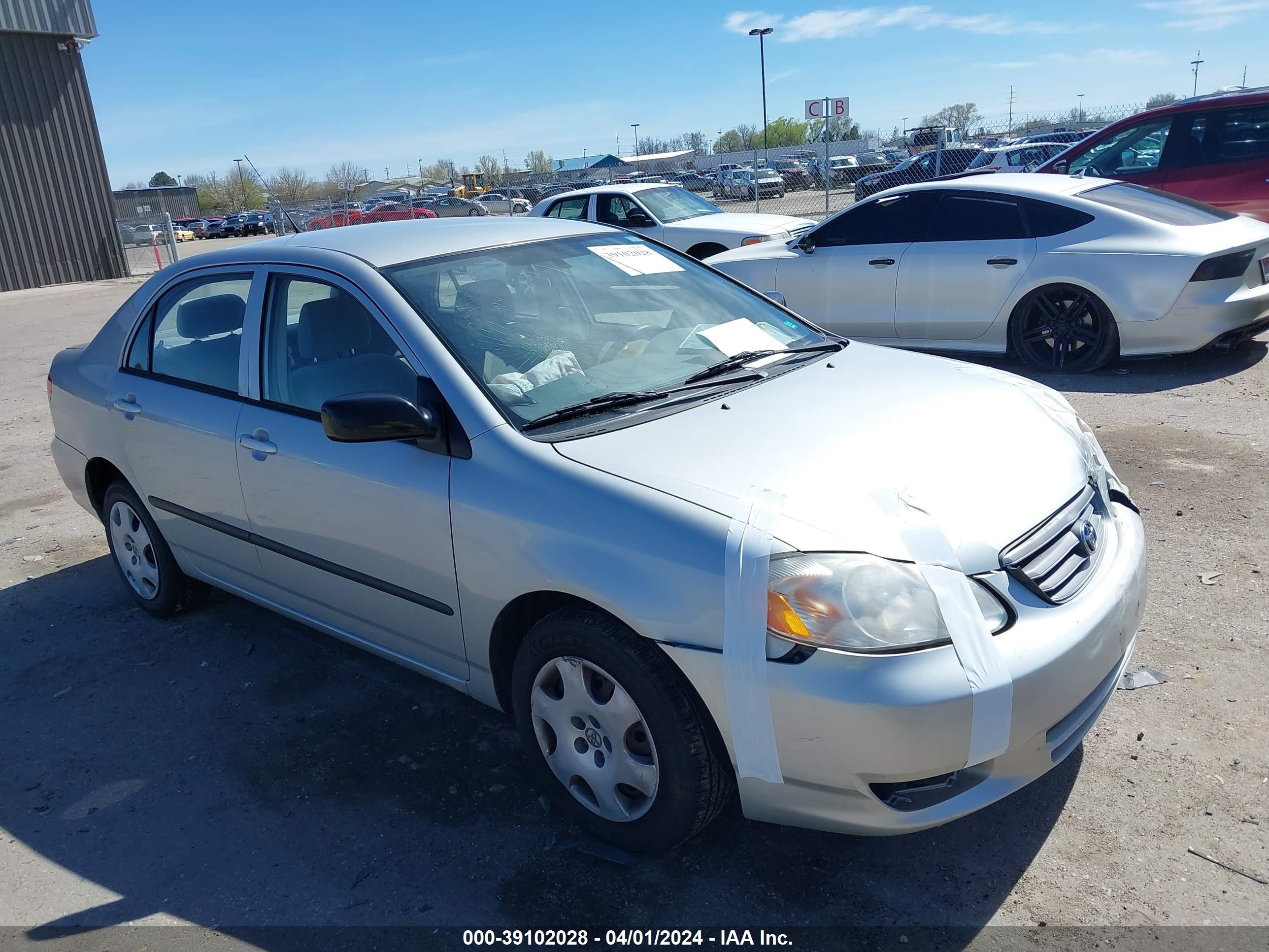 toyota corolla 2004 1nxbr32e24z297912