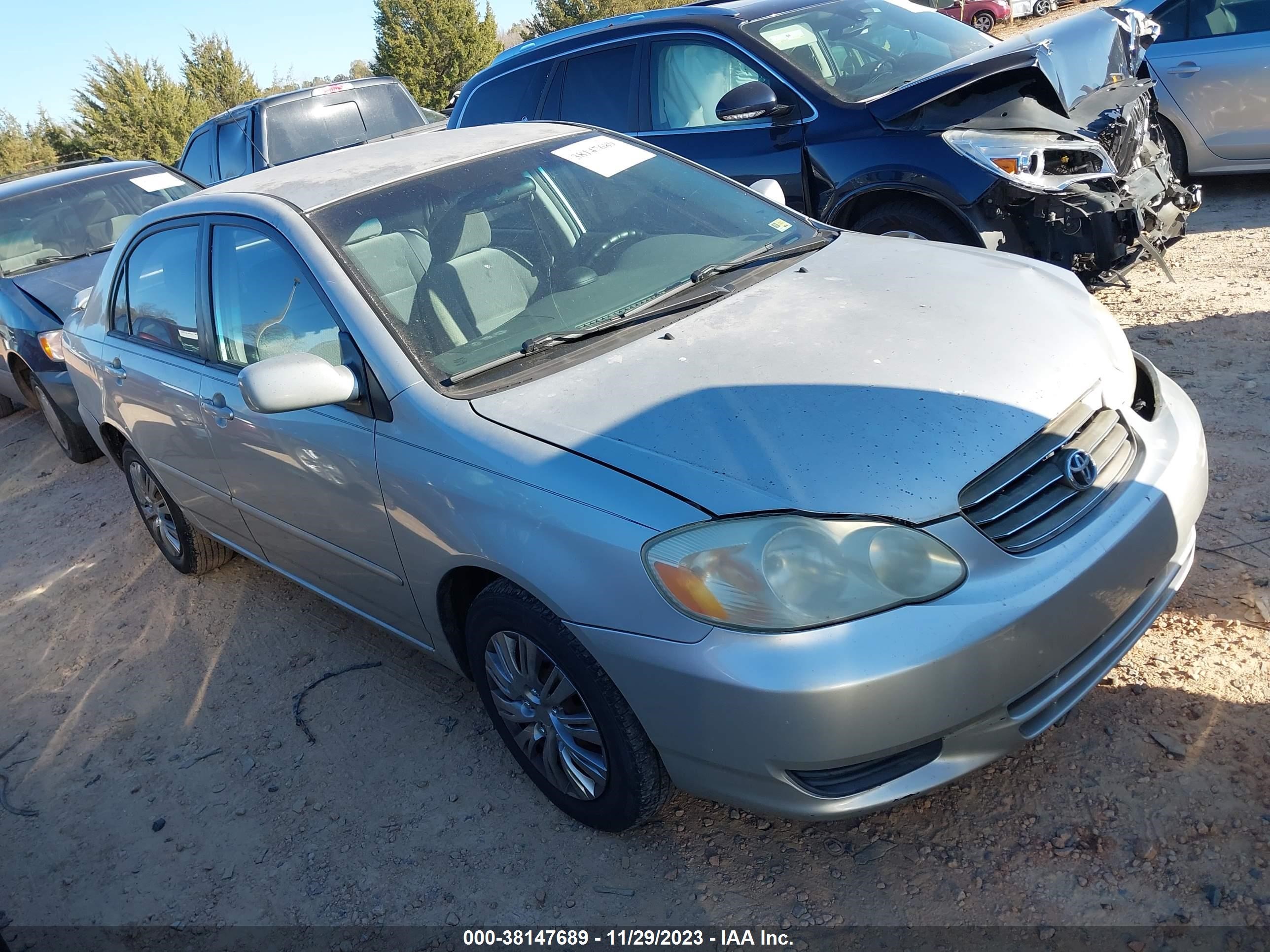 toyota corolla 2003 1nxbr32e33z112213