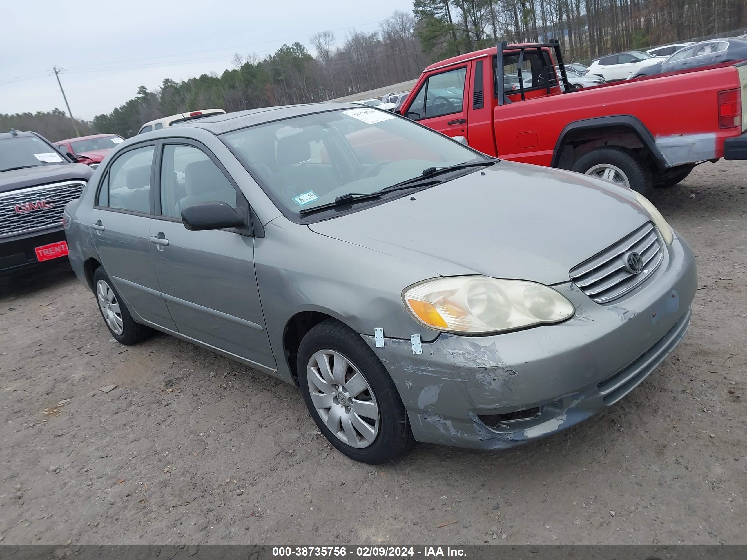 toyota corolla 2003 1nxbr32e43z139680