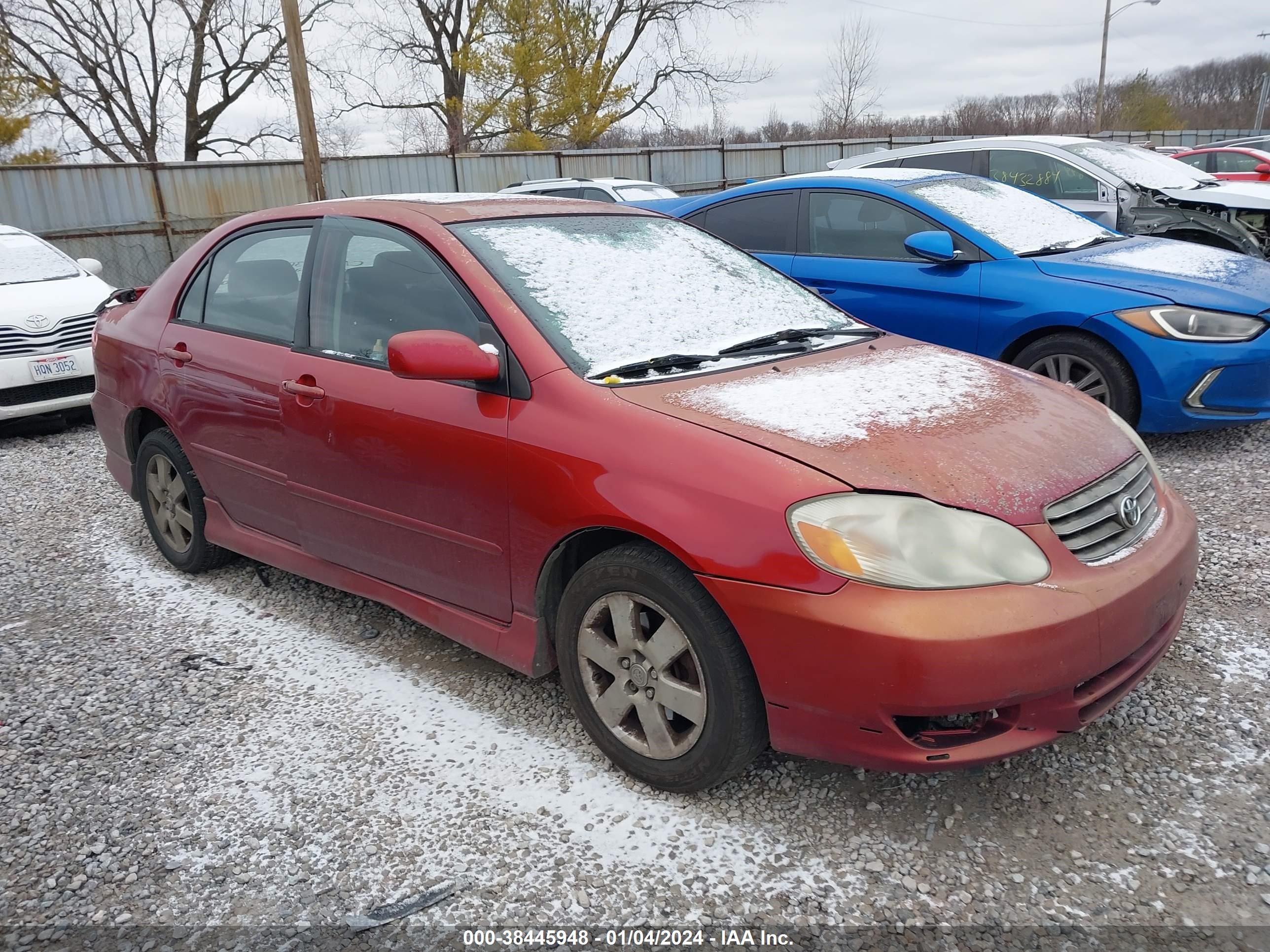 toyota corolla 2003 1nxbr32e43z156818