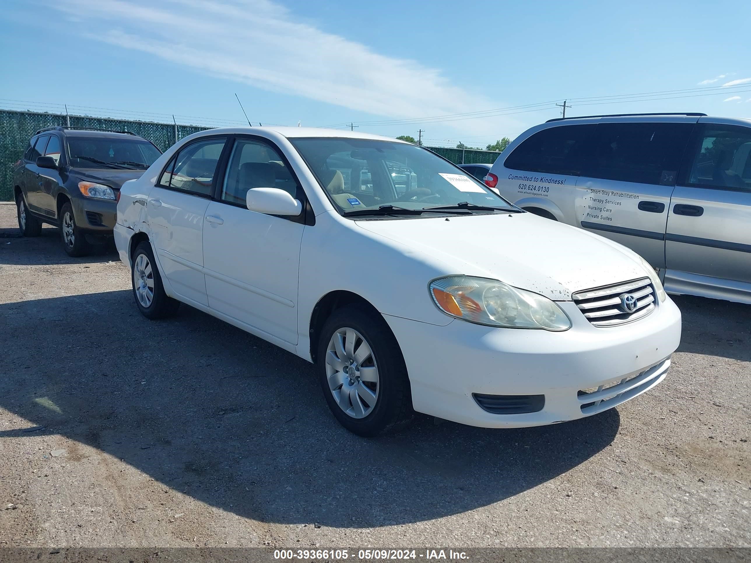 toyota corolla 2003 1nxbr32e63z045543