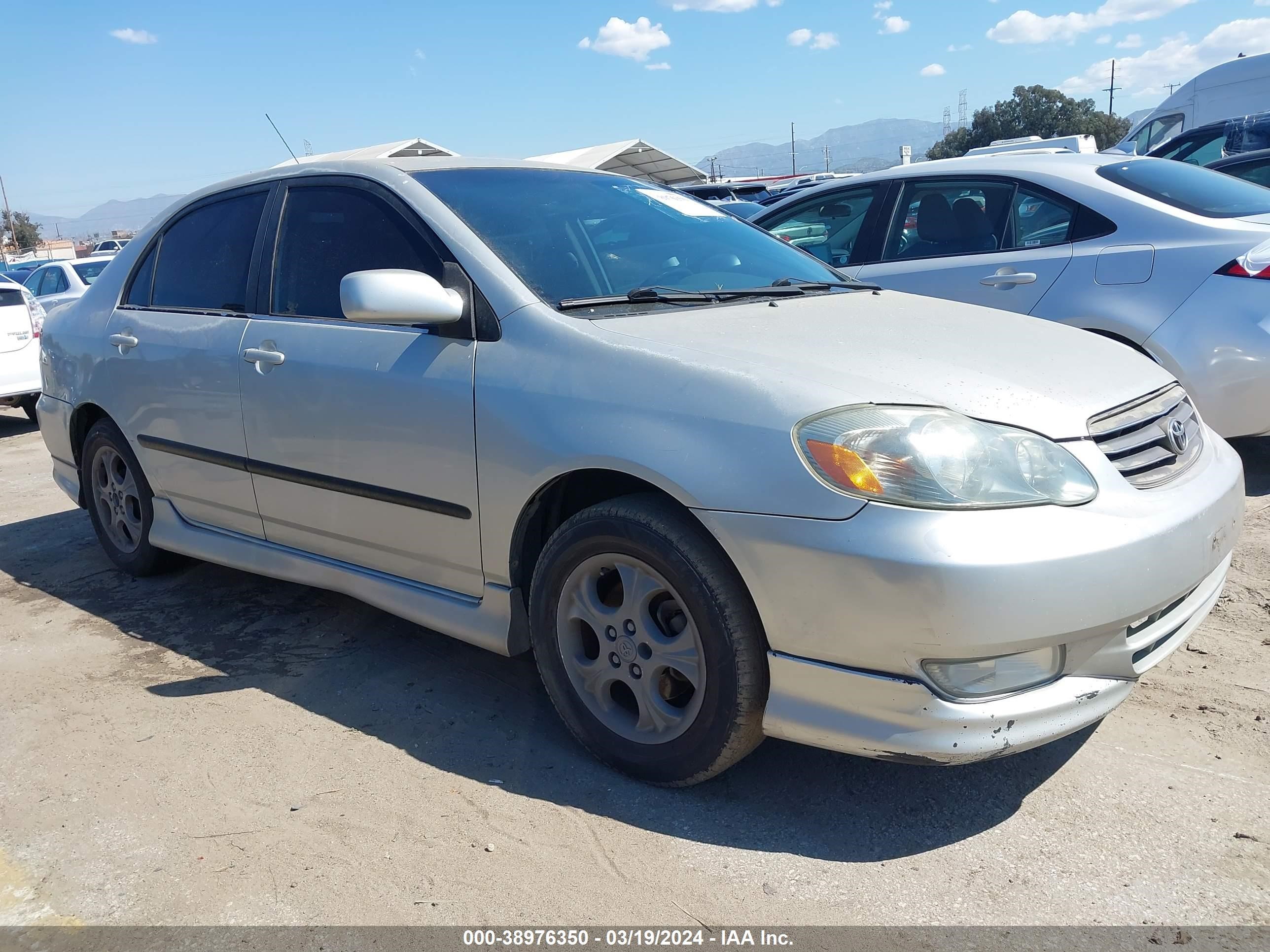 toyota corolla 2003 1nxbr32e63z077960