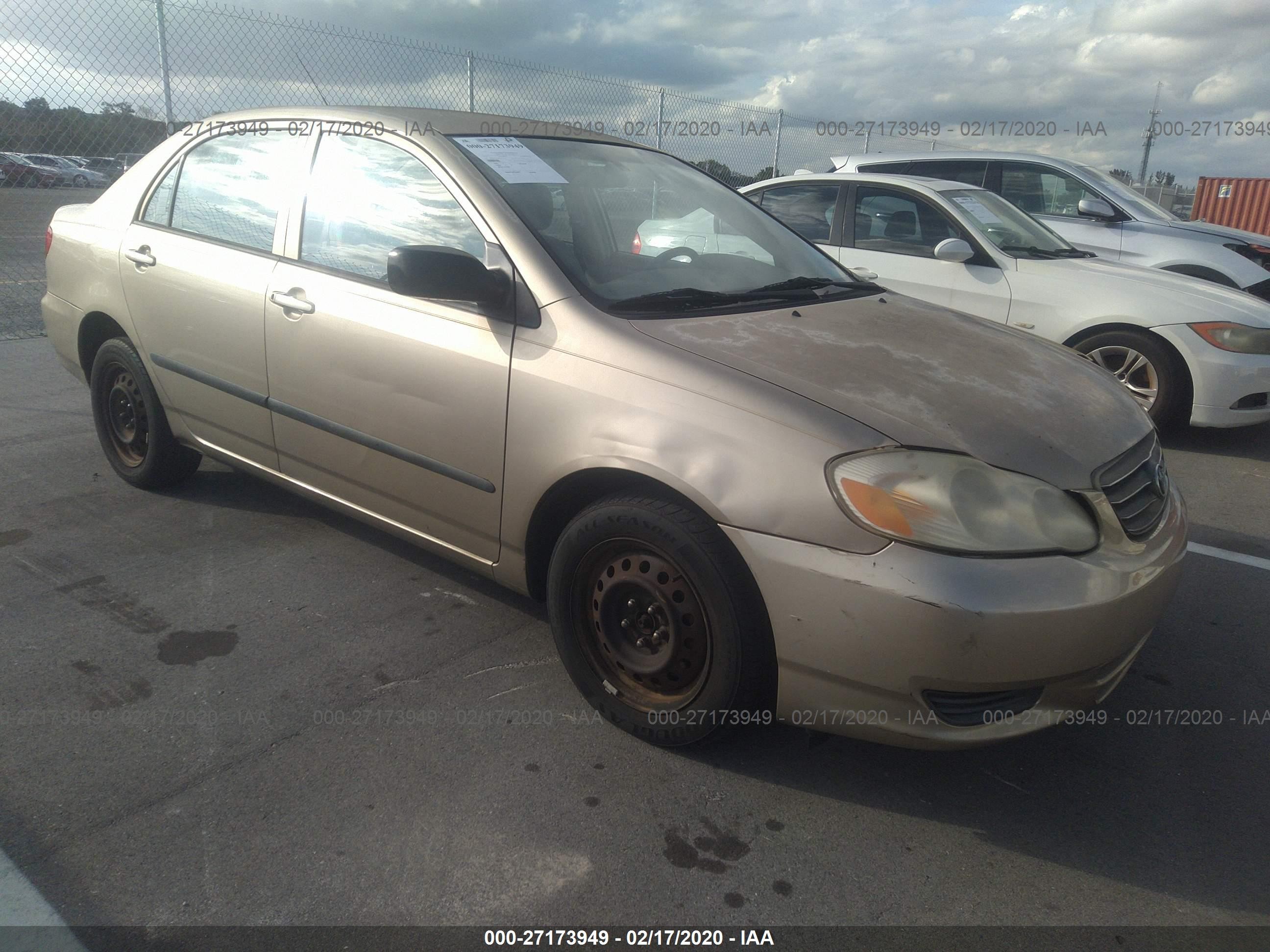 toyota corolla 2004 1nxbr32e94z312742