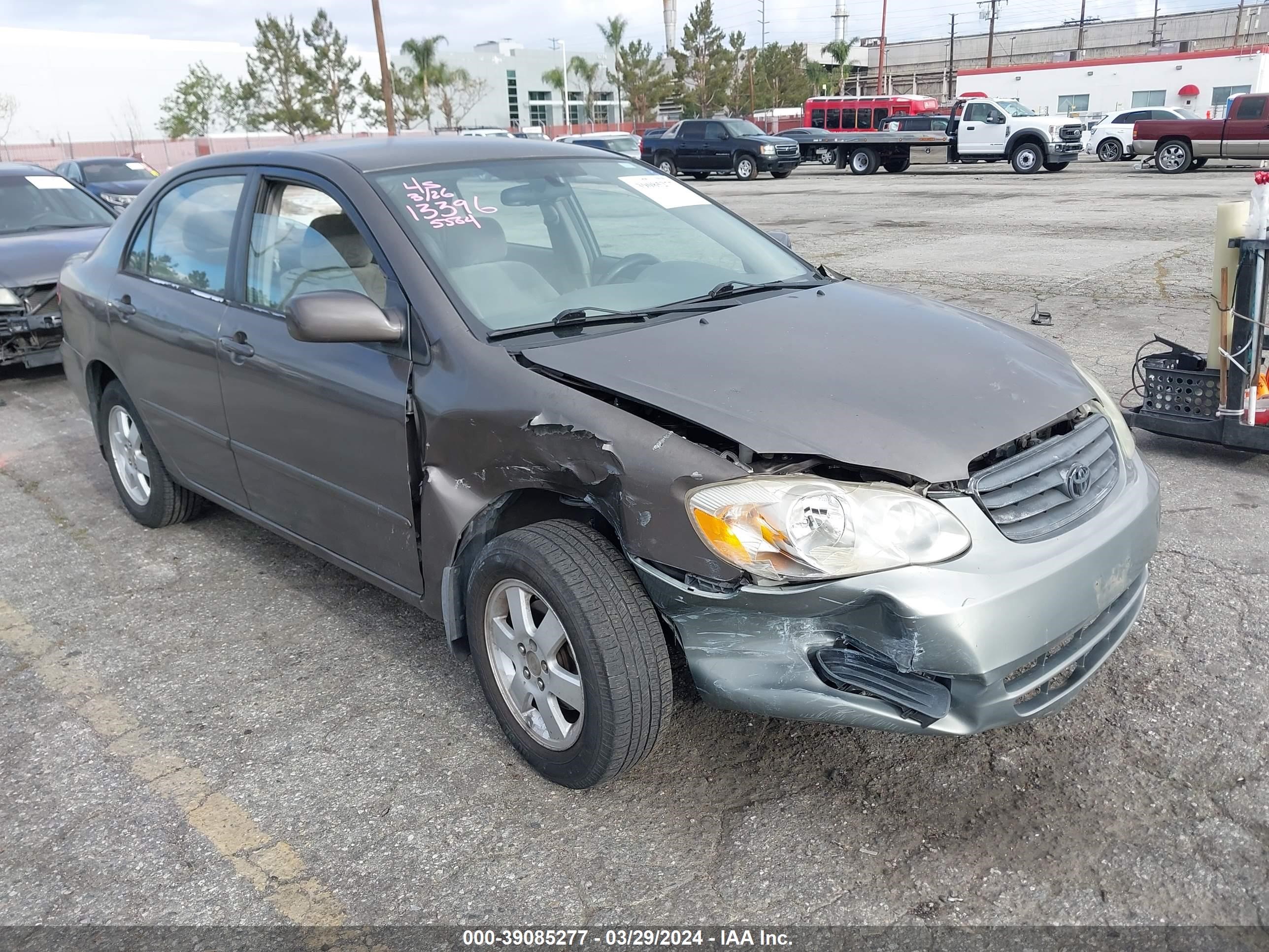 toyota corolla 2003 1nxbr32ex3z145564