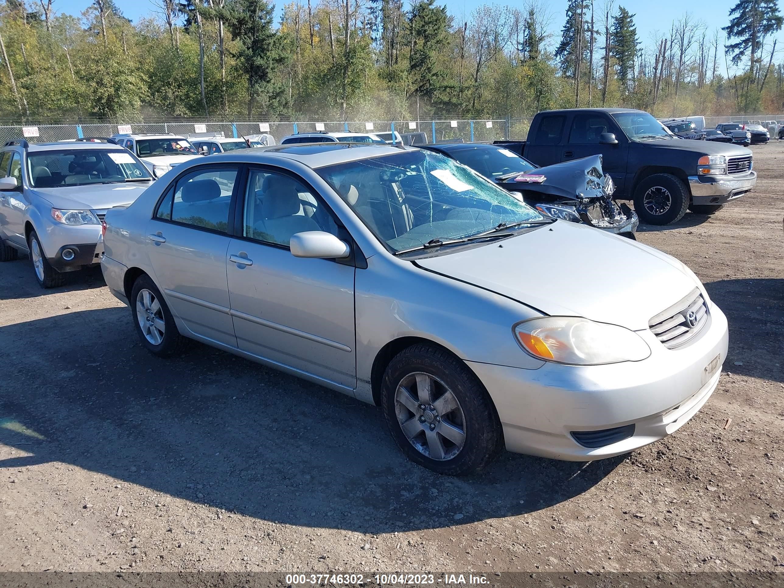 toyota corolla 2004 1nxbr38e24z258658