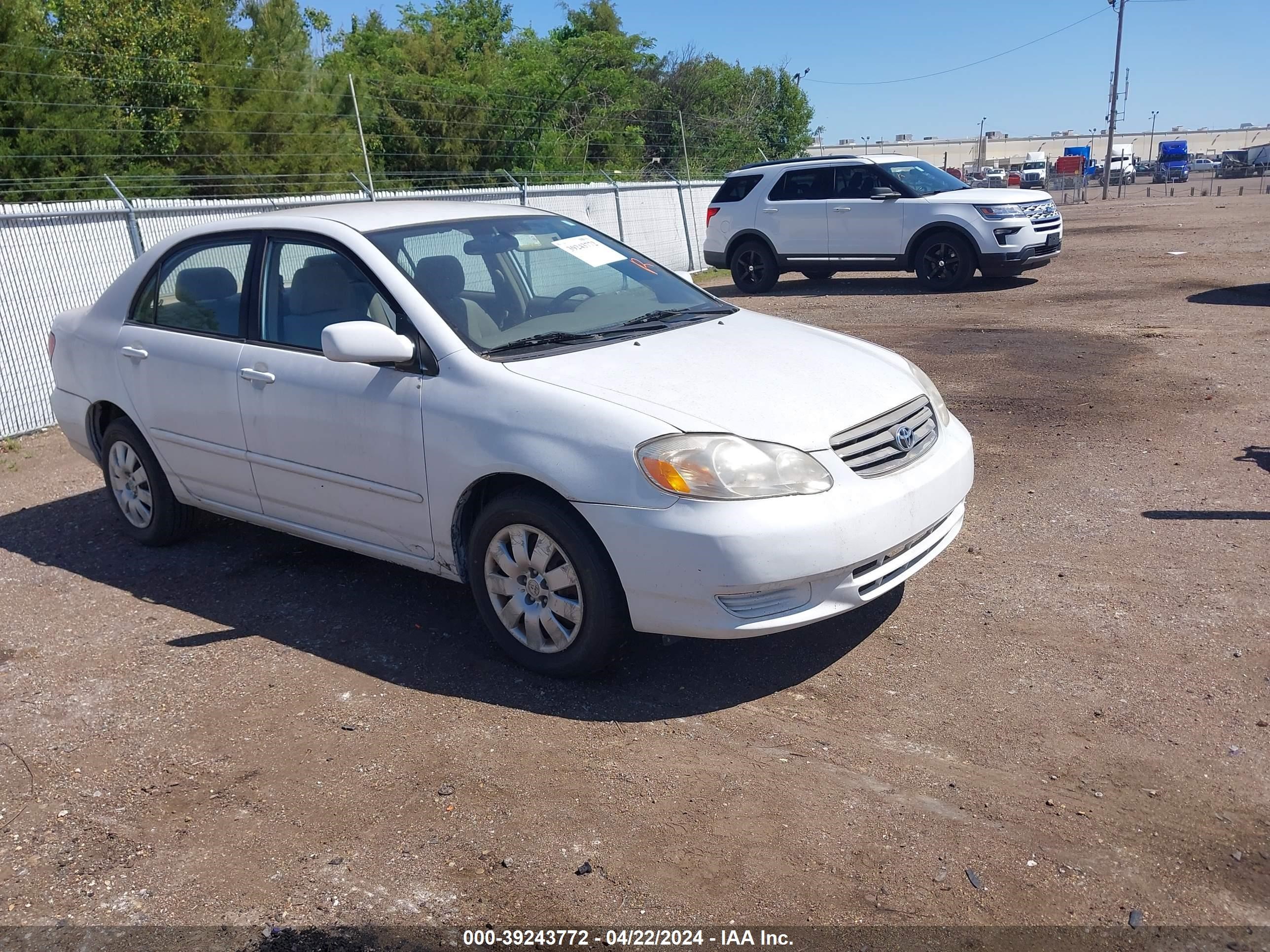 toyota corolla 2004 1nxbr38e44z291788