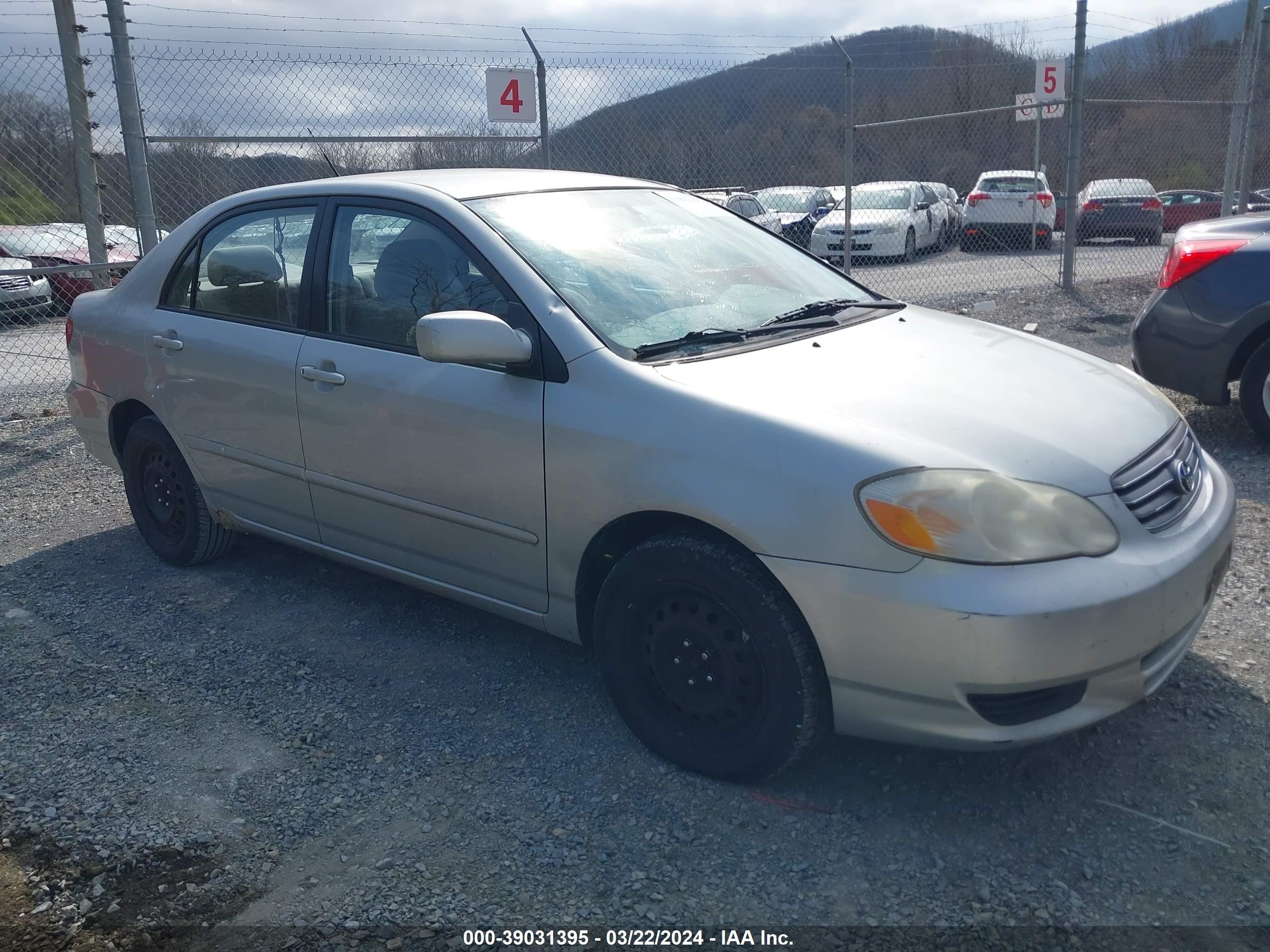 toyota corolla 2004 1nxbr38e64z259344