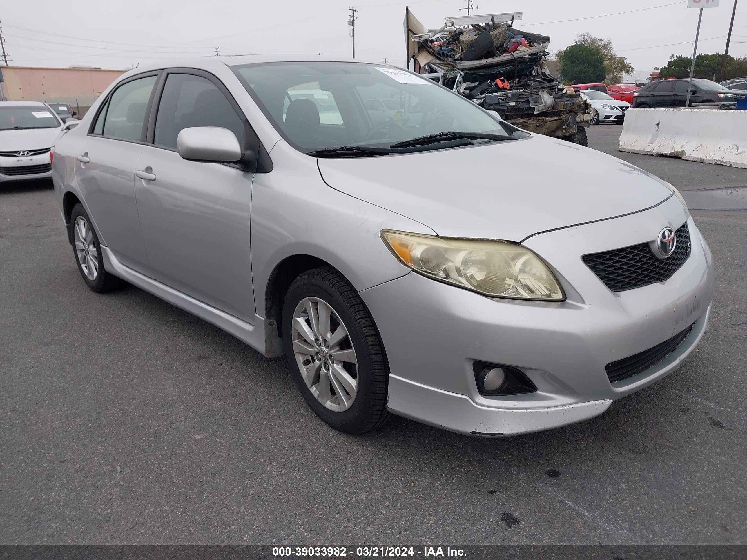 toyota corolla 2009 1nxbu40e09z029838