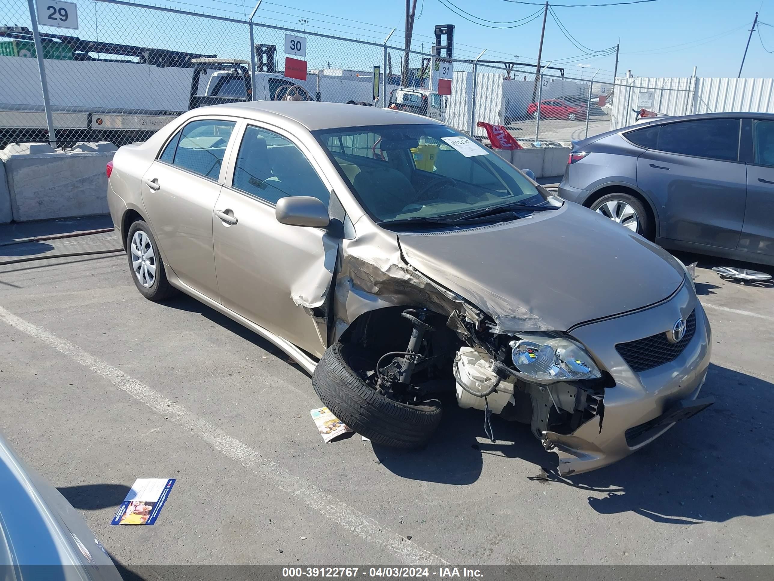 toyota corolla 2009 1nxbu40e09z116820