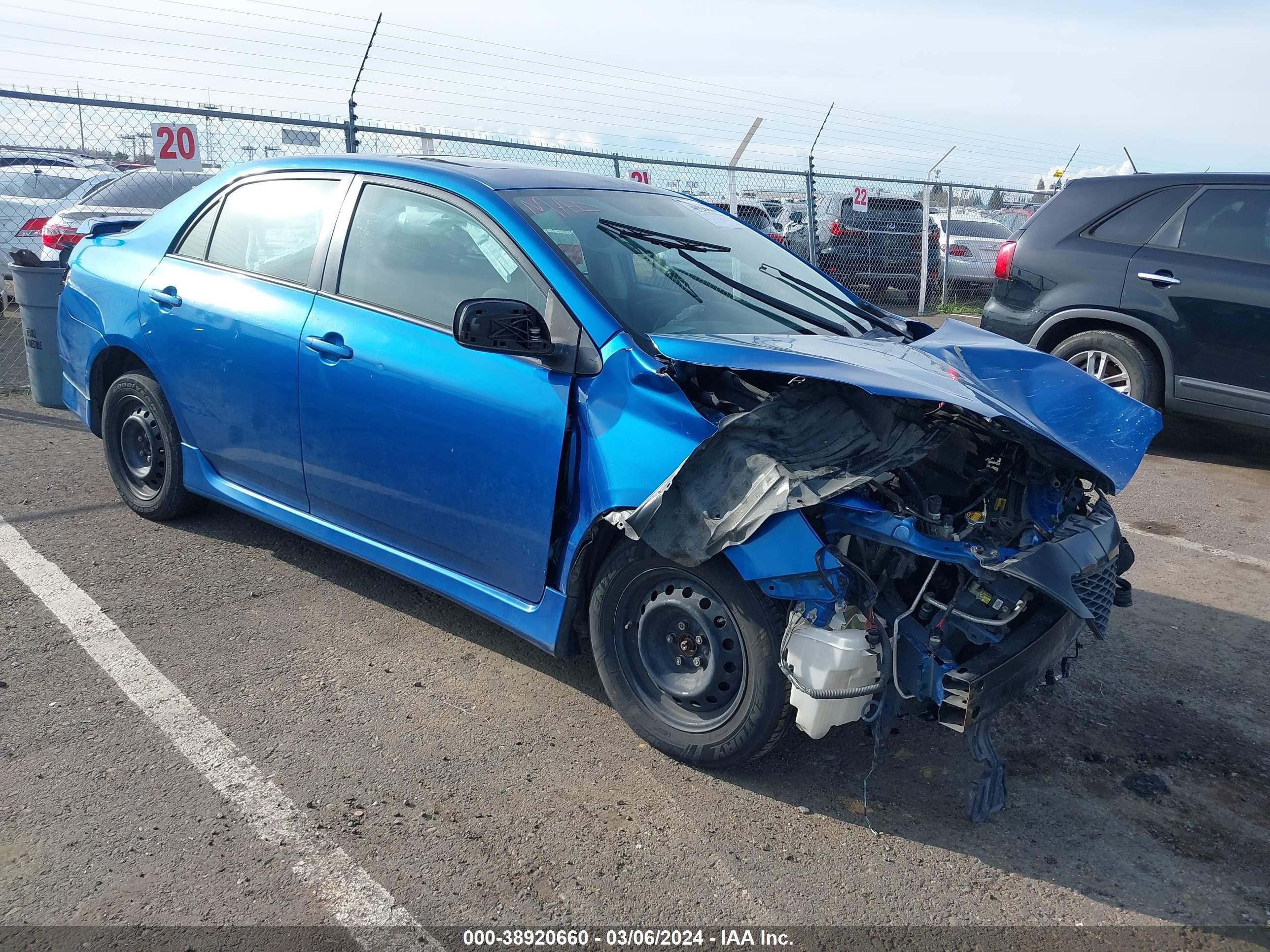 toyota corolla 2009 1nxbu40e19z127857